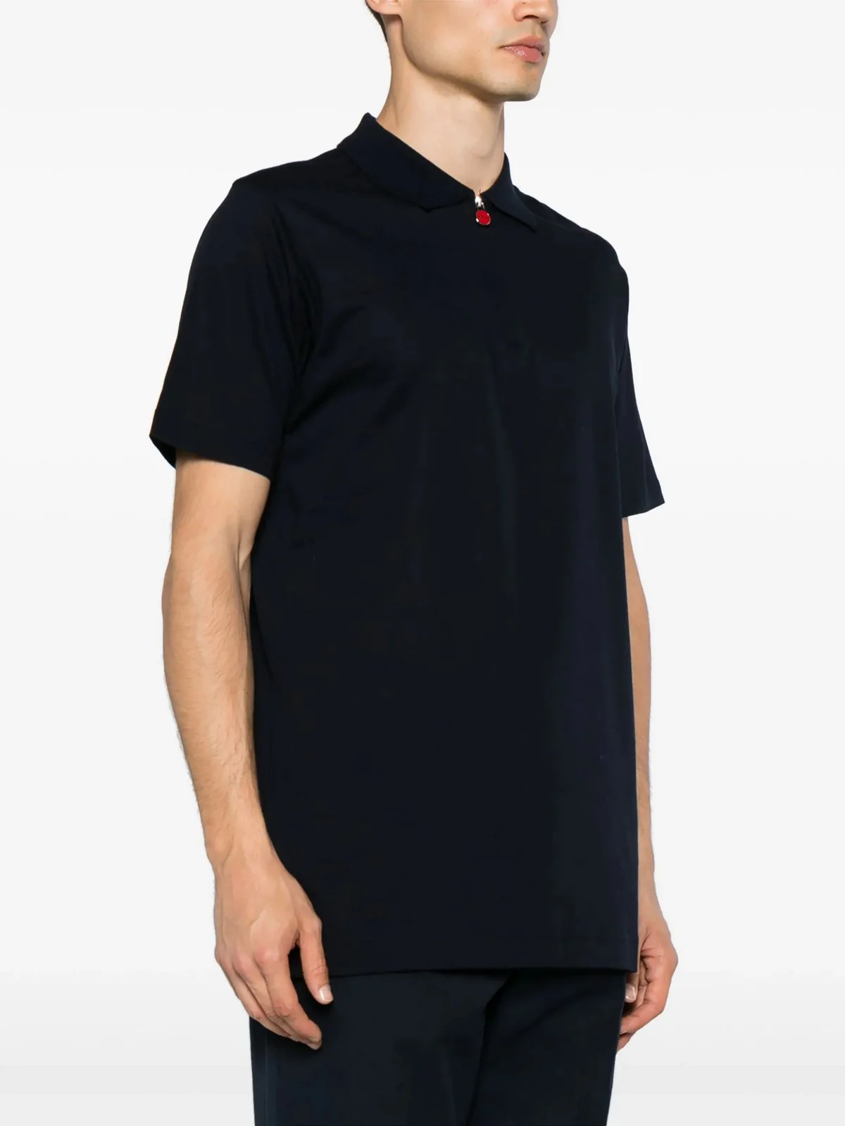 KITON Polo Uomo  UMK1171K400N NAVY BLUE Blu - Image 3