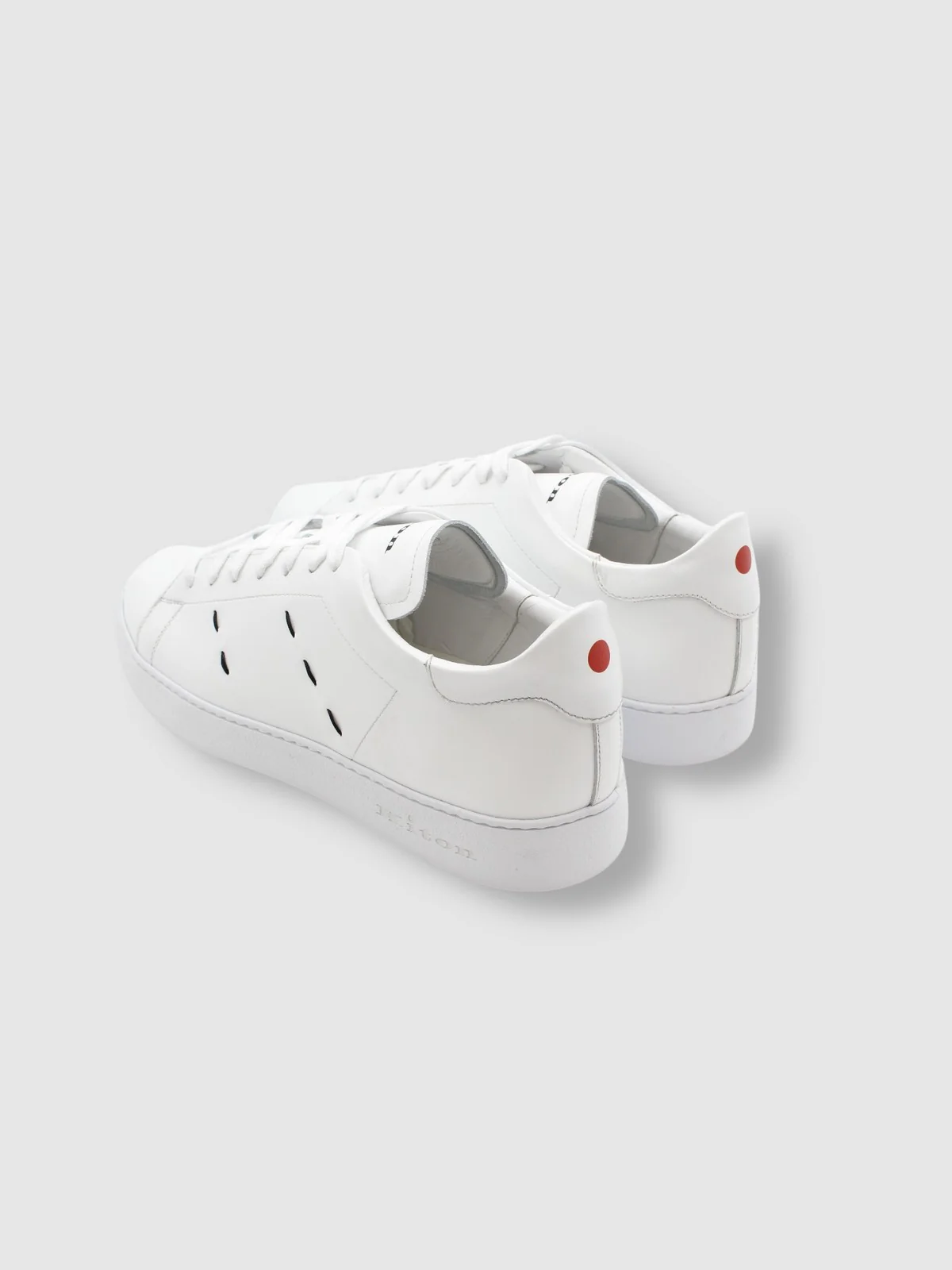 KITON Sneaker Uomo  USSA068N0114601001 WHITE Bianco - Image 4