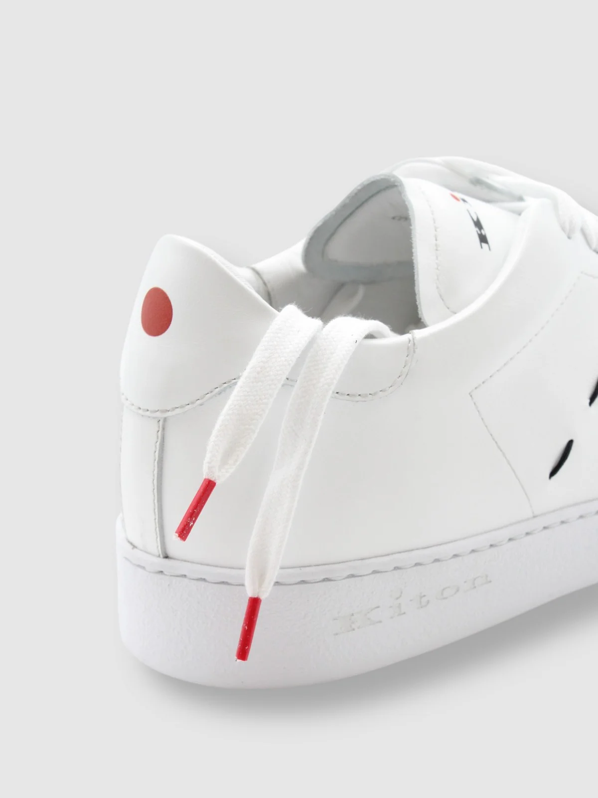 KITON Sneaker Uomo  USSA068N0114601001 WHITE Bianco - Image 6