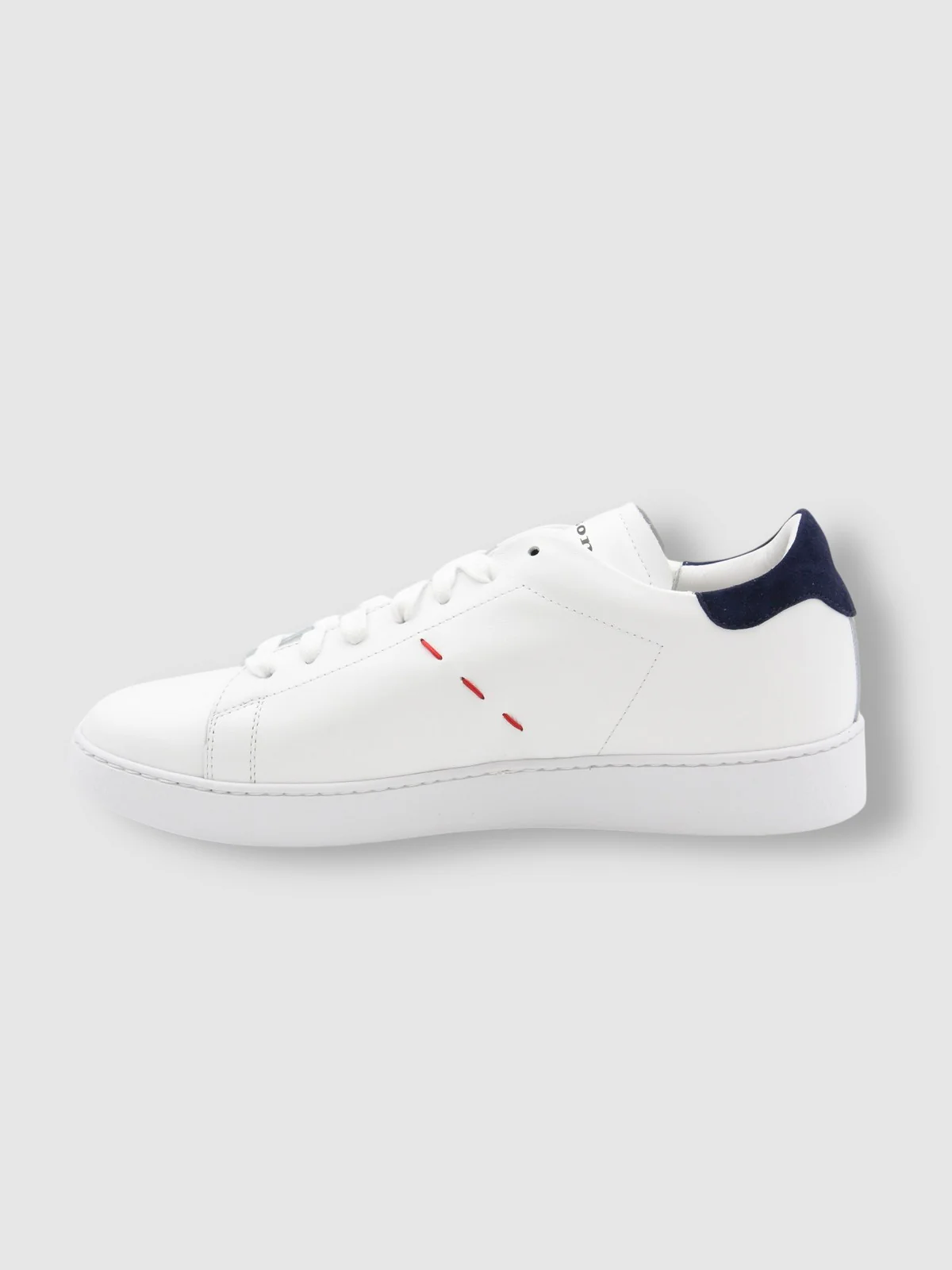 KITON Sneaker Uomo  USSA068N0114701004 WHITE/INK BLUE Bianco - Image 2