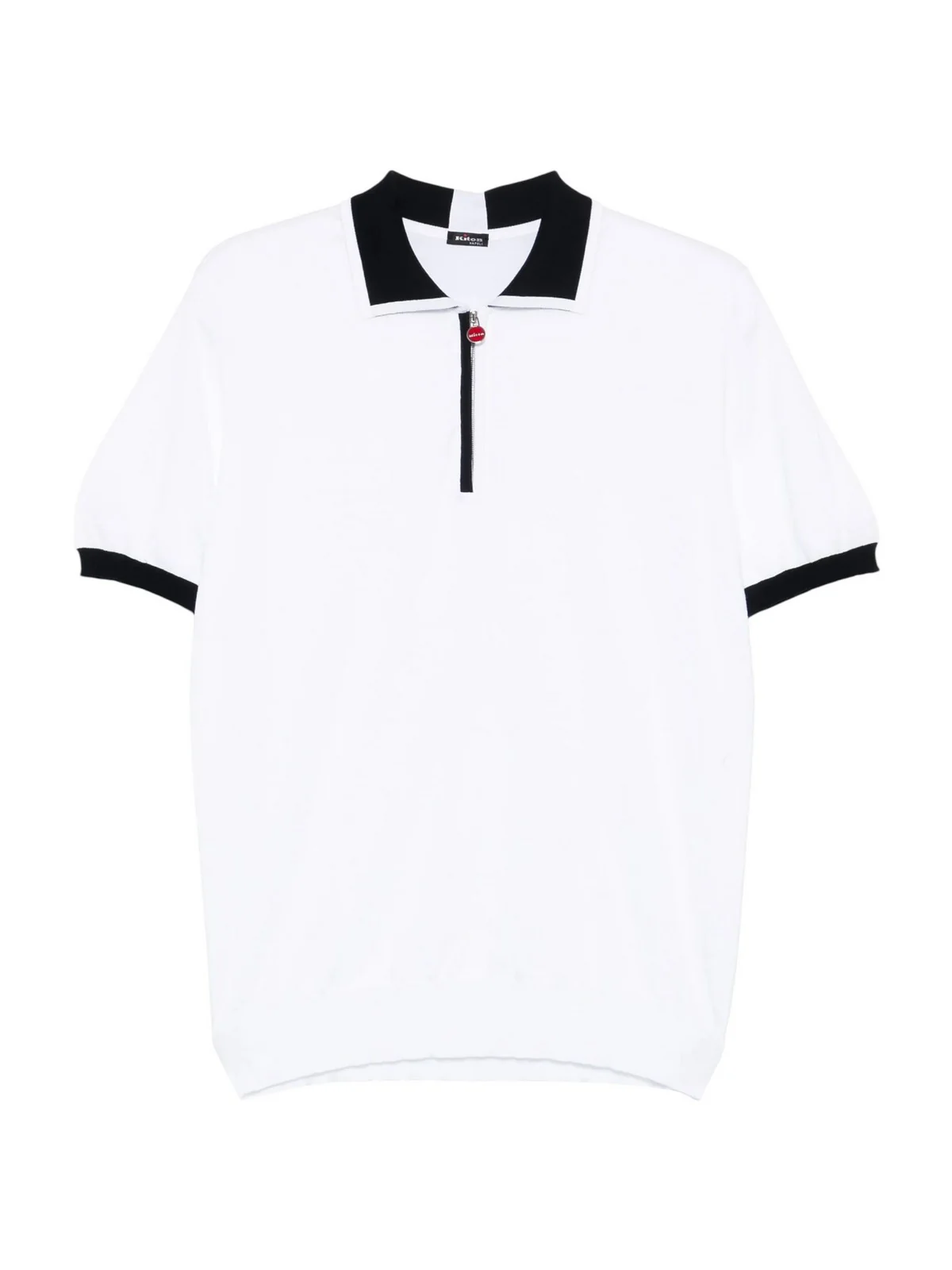KITON T-Shirt e Polo Uomo UMK0571V110A00E WHITE/DARK BLUE Bianco