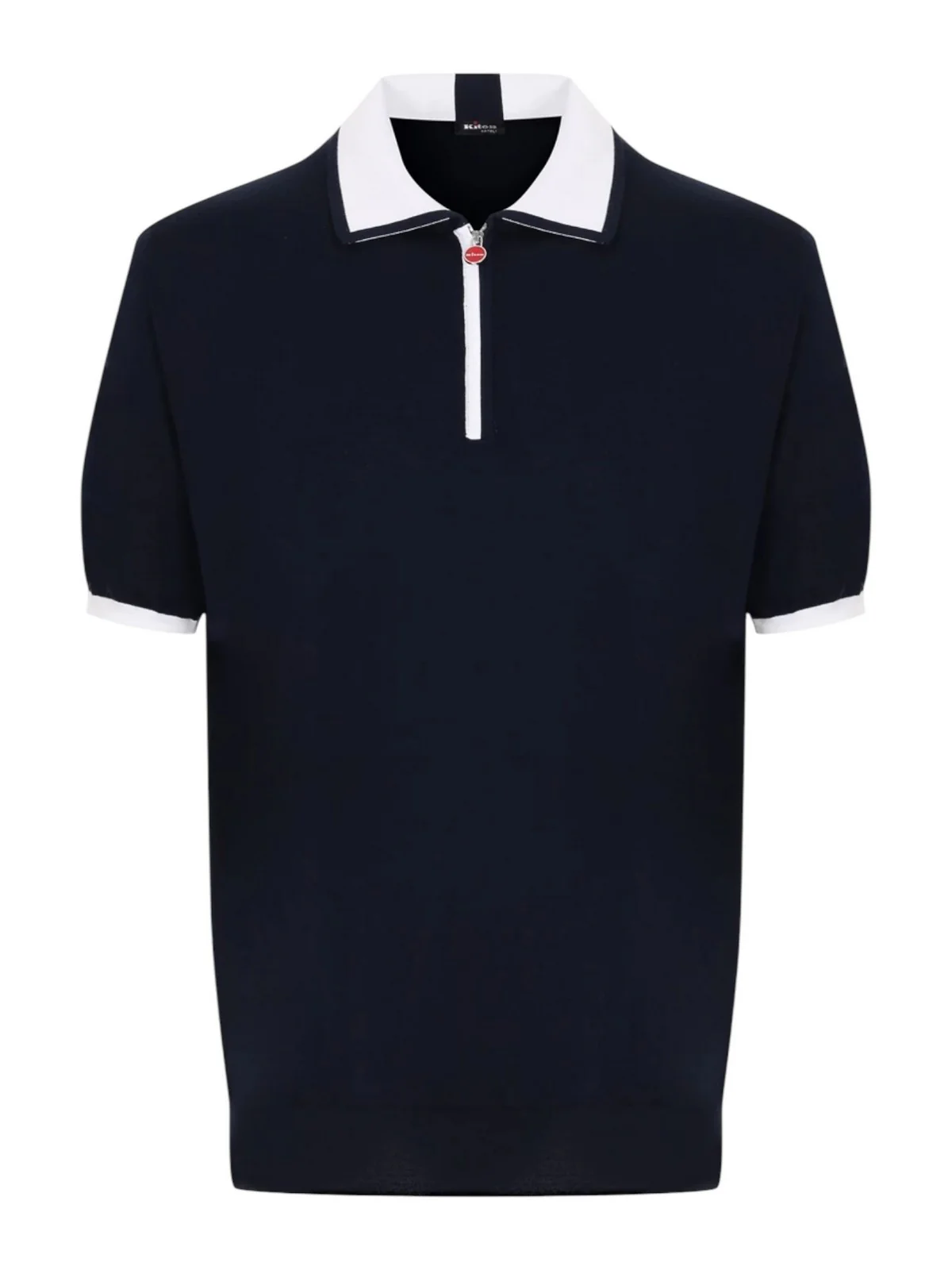 KITON T-Shirt e Polo Uomo UMK0571V111A00J DARK BLUE/WHITE Blu