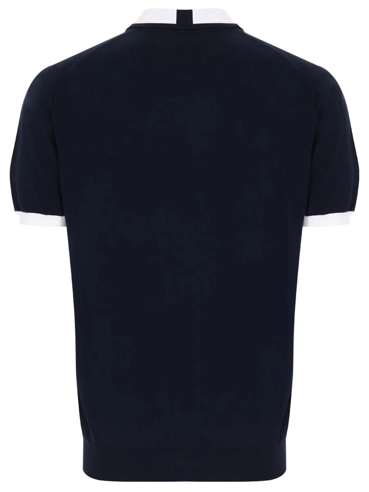 KITON T-Shirt e Polo Uomo UMK0571V111A00J DARK BLUE/WHITE Blu - Image 2