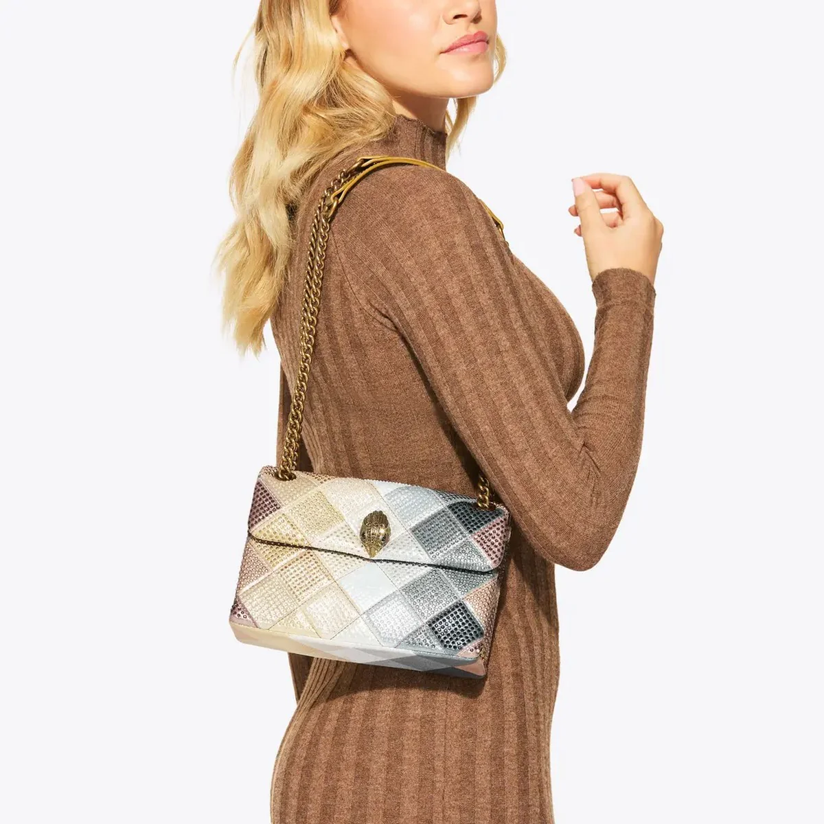 KURT GEIGER Borsa Donna 690-FABRIC MD KENSINGTON P 5375465609 METAL COMB METAL COMB - Image 6