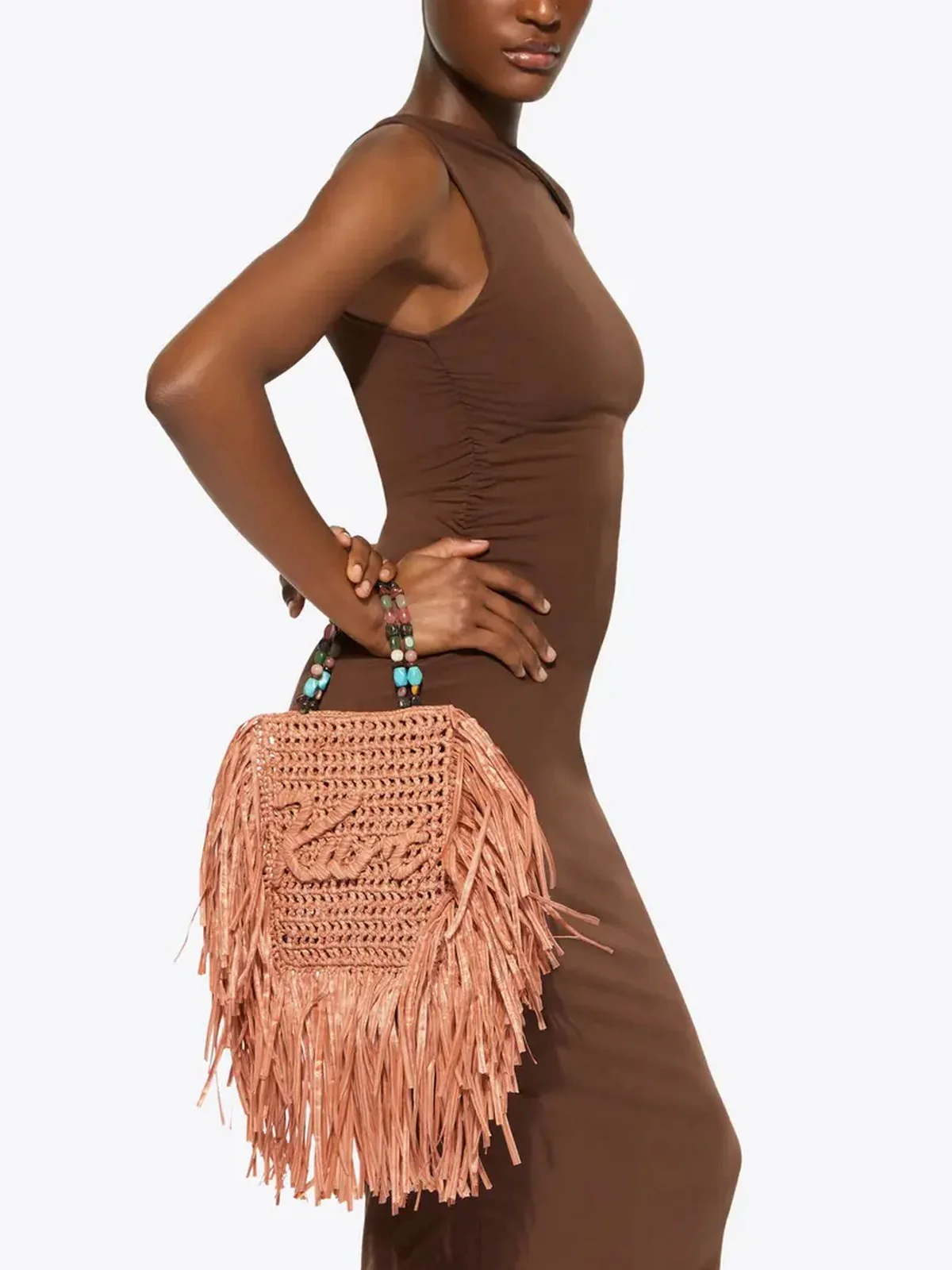 KURT GEIGER Borsa Donna 690-KURT MINI TOTE FRINGE 5568891999 ORANGE ORANGE - Image 6