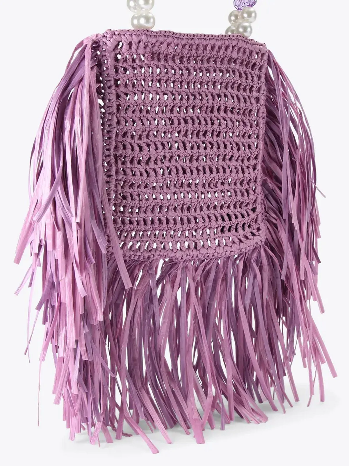 KURT GEIGER Borsa Donna 690-KURT MINI TOTE FRINGE 5568895999 LILAC LILAC - Image 3
