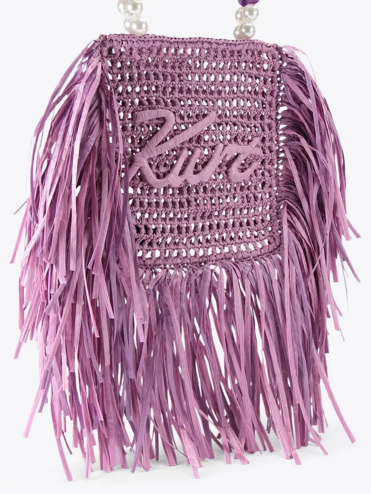 KURT GEIGER Borsa Donna 690-KURT MINI TOTE FRINGE 5568895999 LILAC LILAC - Image 4