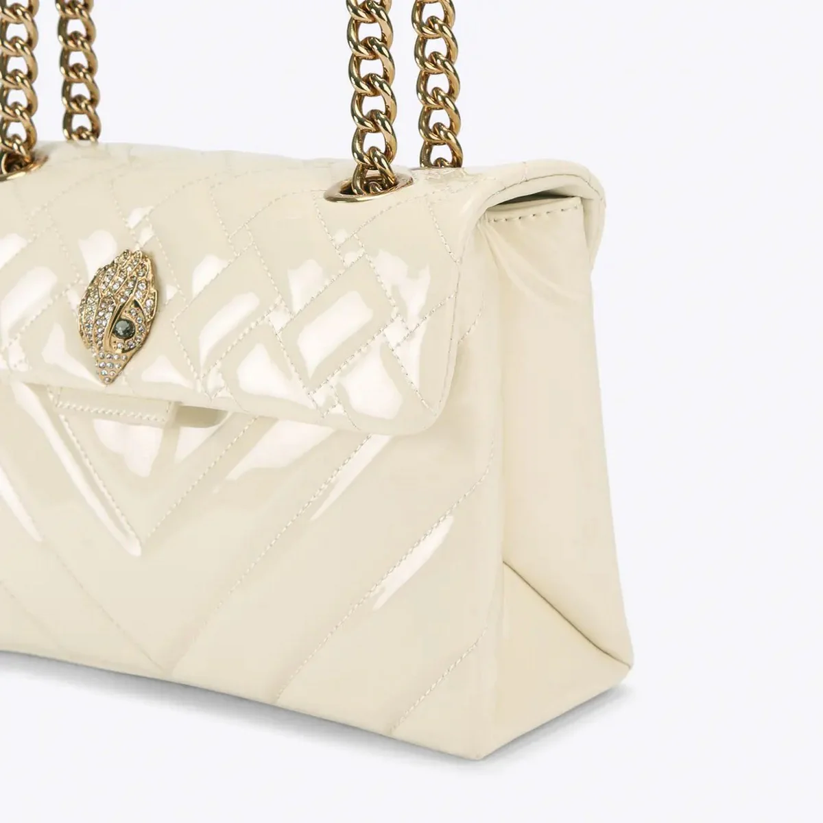 KURT GEIGER Borsa Donna 690-LEATHER KENSINGTON BAG 5021542309 CREAM CREAM - Image 3