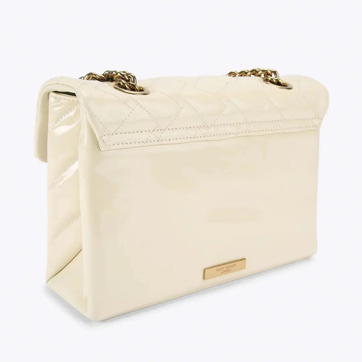 KURT GEIGER Borsa Donna 690-LEATHER KENSINGTON BAG 5021542309 CREAM CREAM - Image 5