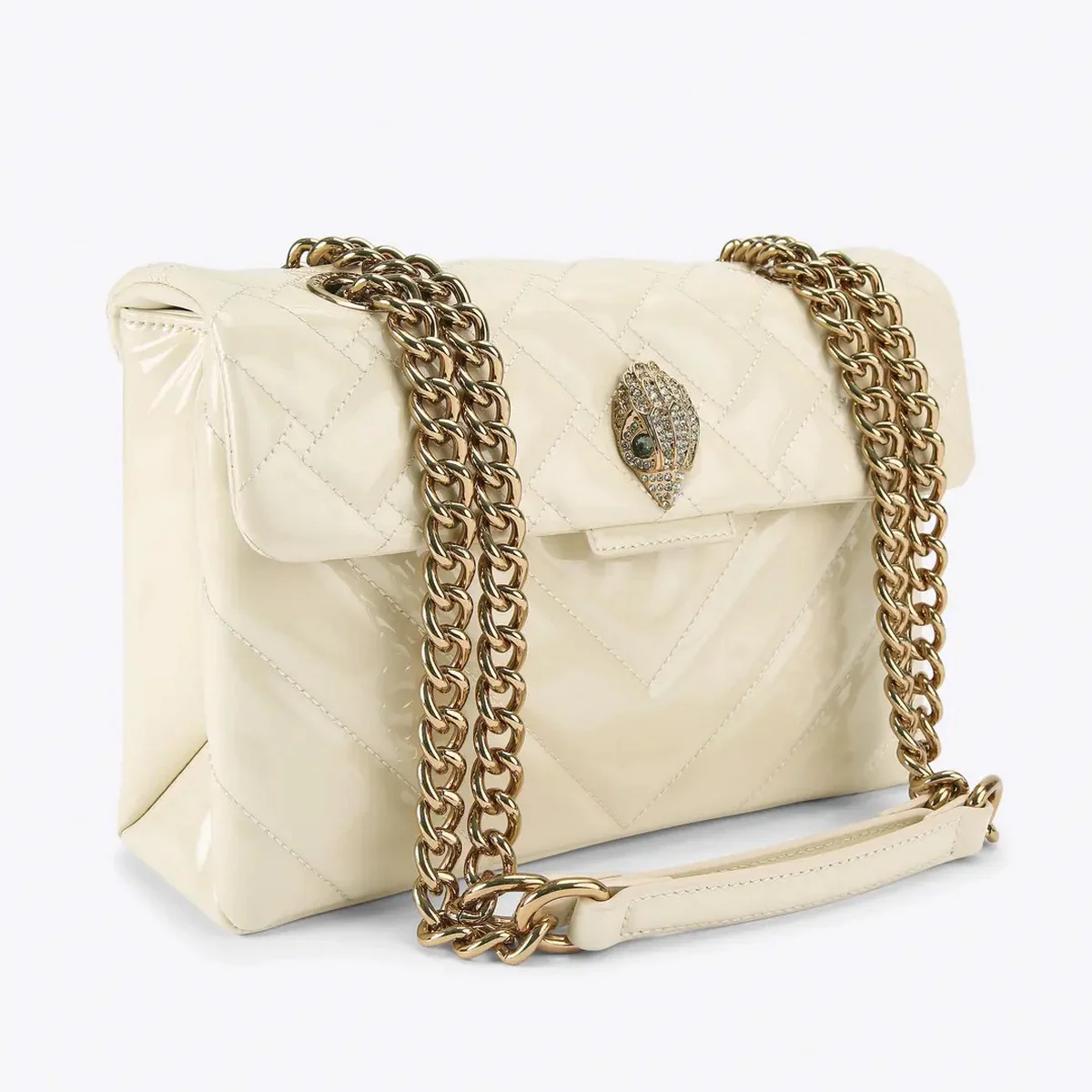 KURT GEIGER Borsa Donna 690-LEATHER KENSINGTON BAG 5021542309 CREAM CREAM - Image 6