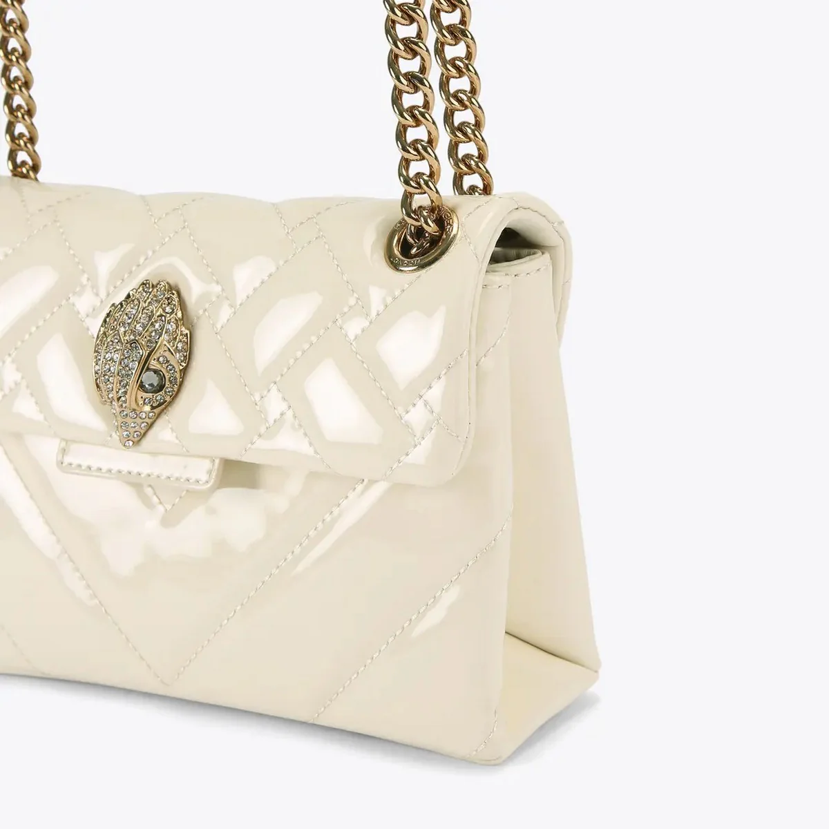 KURT GEIGER Borsa Donna 690-LEATHER MINI KENSINGTON 5017342309 CREAM CREAM - Image 3