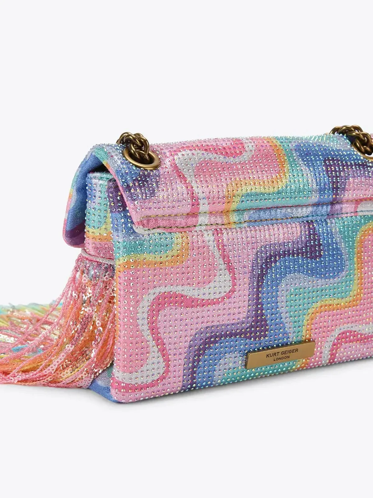 KURT GEIGER Borsa Donna 690-MINI KENSINGTON FRINGE 5020169689 MULT/OTHER MULT/OTHER - Image 4