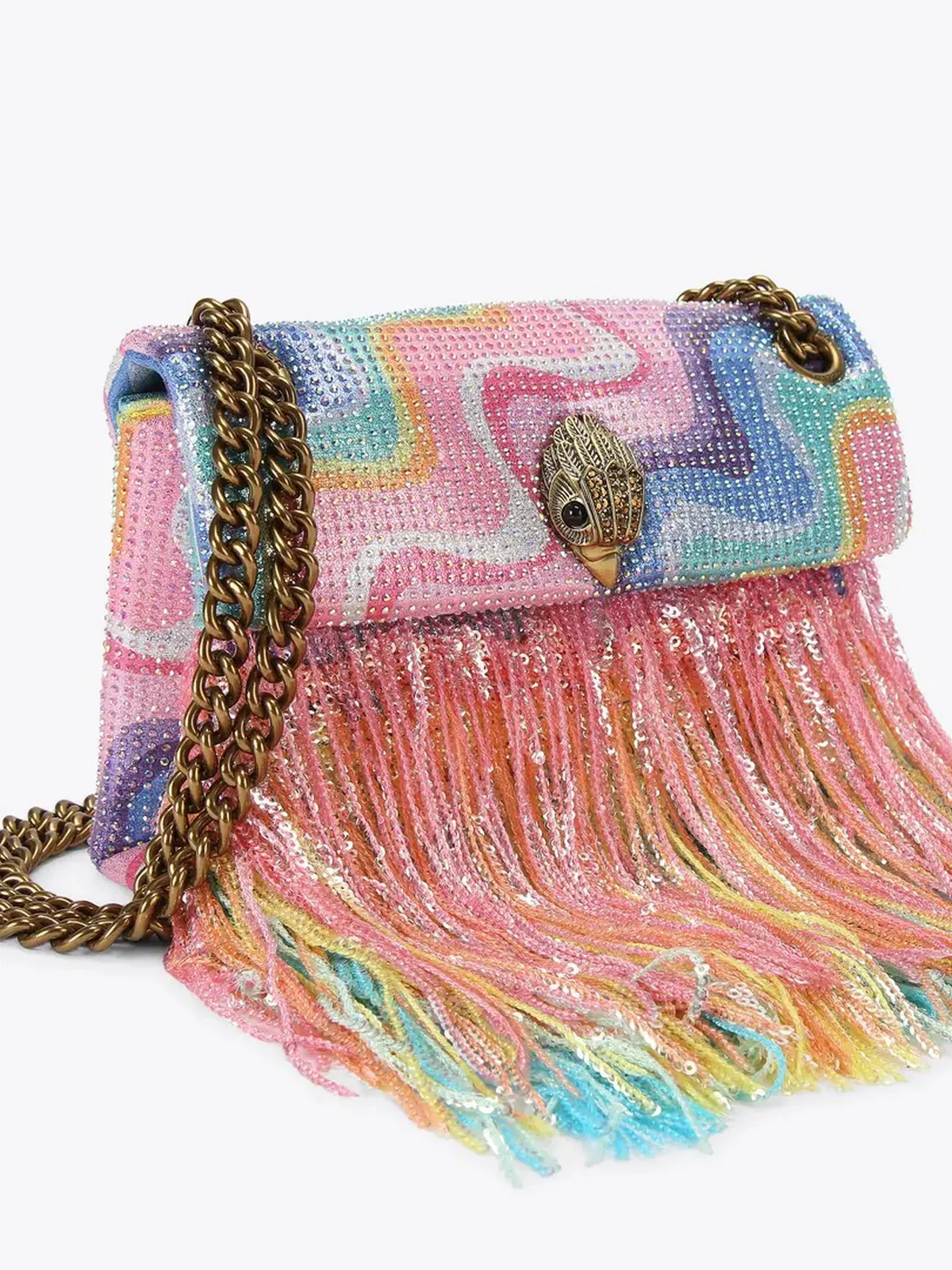 KURT GEIGER Borsa Donna 690-MINI KENSINGTON FRINGE 5020169689 MULT/OTHER MULT/OTHER - Image 5
