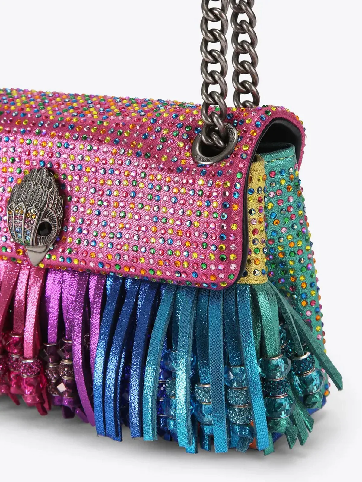 KURT GEIGER Borsa Donna 690-MINI KENSINGTON FRINGES 5607169609 MULT/OTHER MULT/OTHER - Image 3