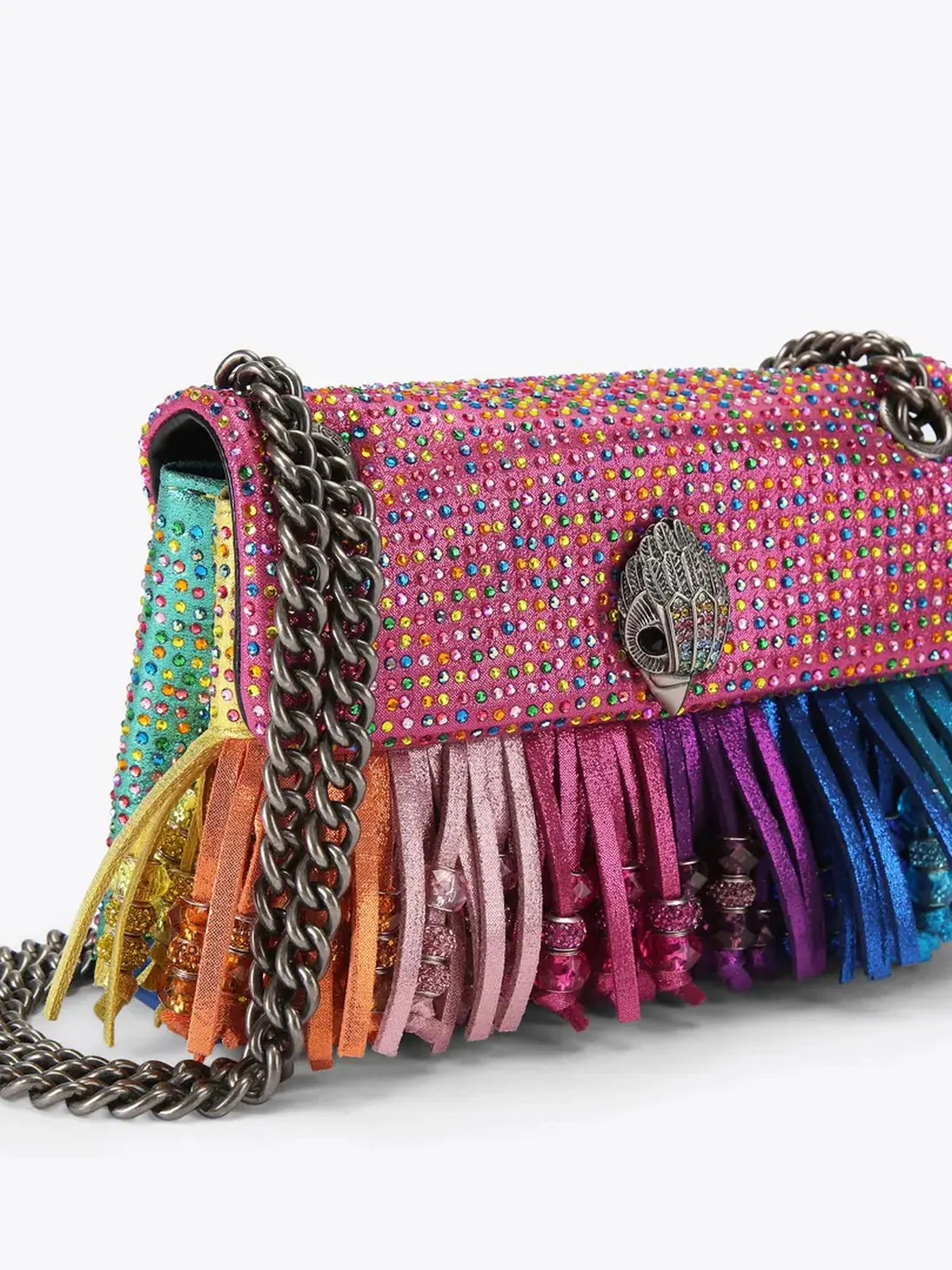 KURT GEIGER Borsa Donna 690-MINI KENSINGTON FRINGES 5607169609 MULT/OTHER MULT/OTHER - Image 6