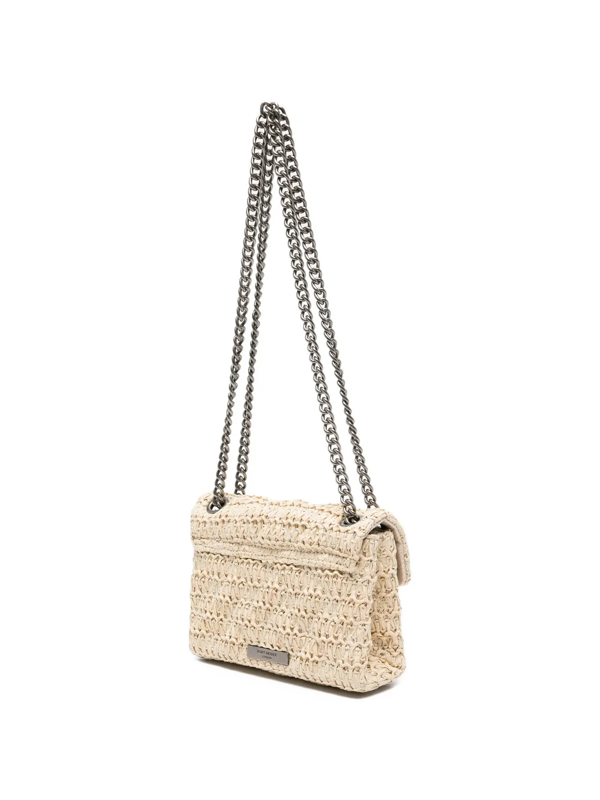 KURT GEIGER Borsa Donna 690-RAFFIA MINI KENSINGTON 5576840999 BEIGE Beige - Image 2