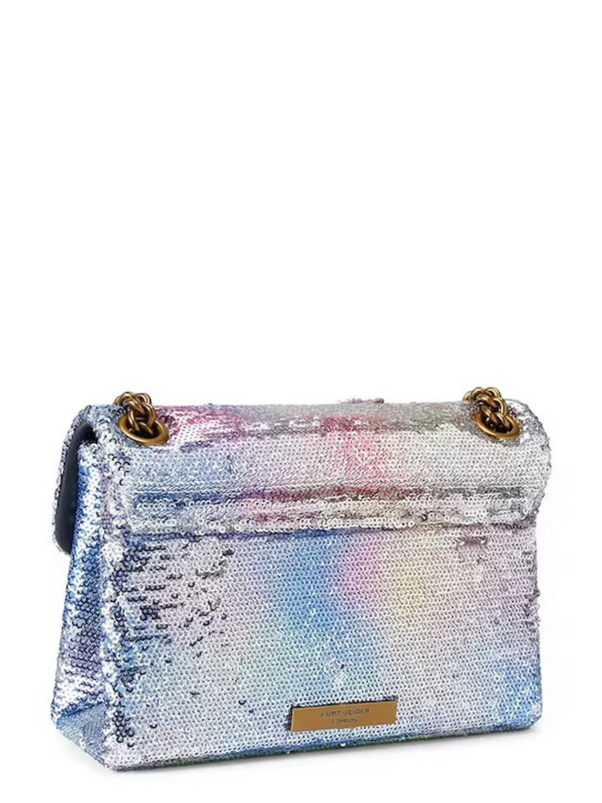 KURT GEIGER Borsa Donna 690-SEQUIN MINI KENSINGTON 5380067779 SILVER COM SILVER COM - Image 5