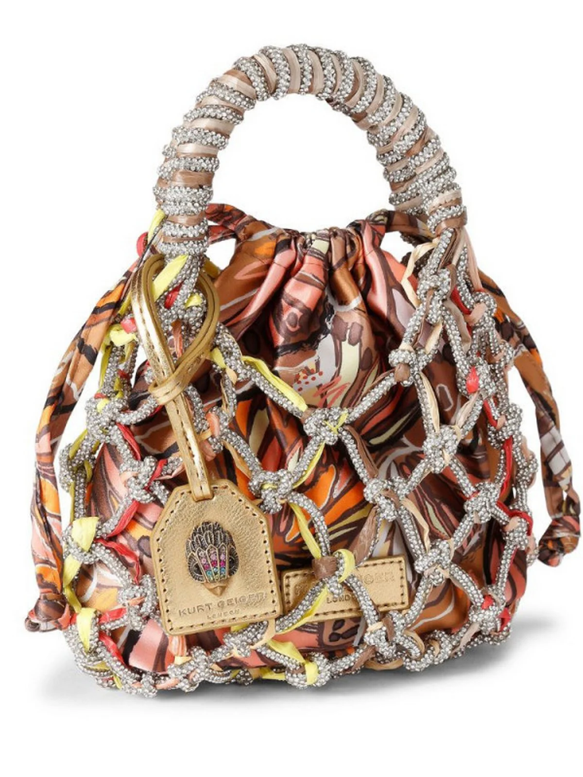 KURT GEIGER Borsa Donna 690-SM MACRAME CRYSTAL BAG 2038239689 BROWN/OTH BROWN/OTH - Image 2