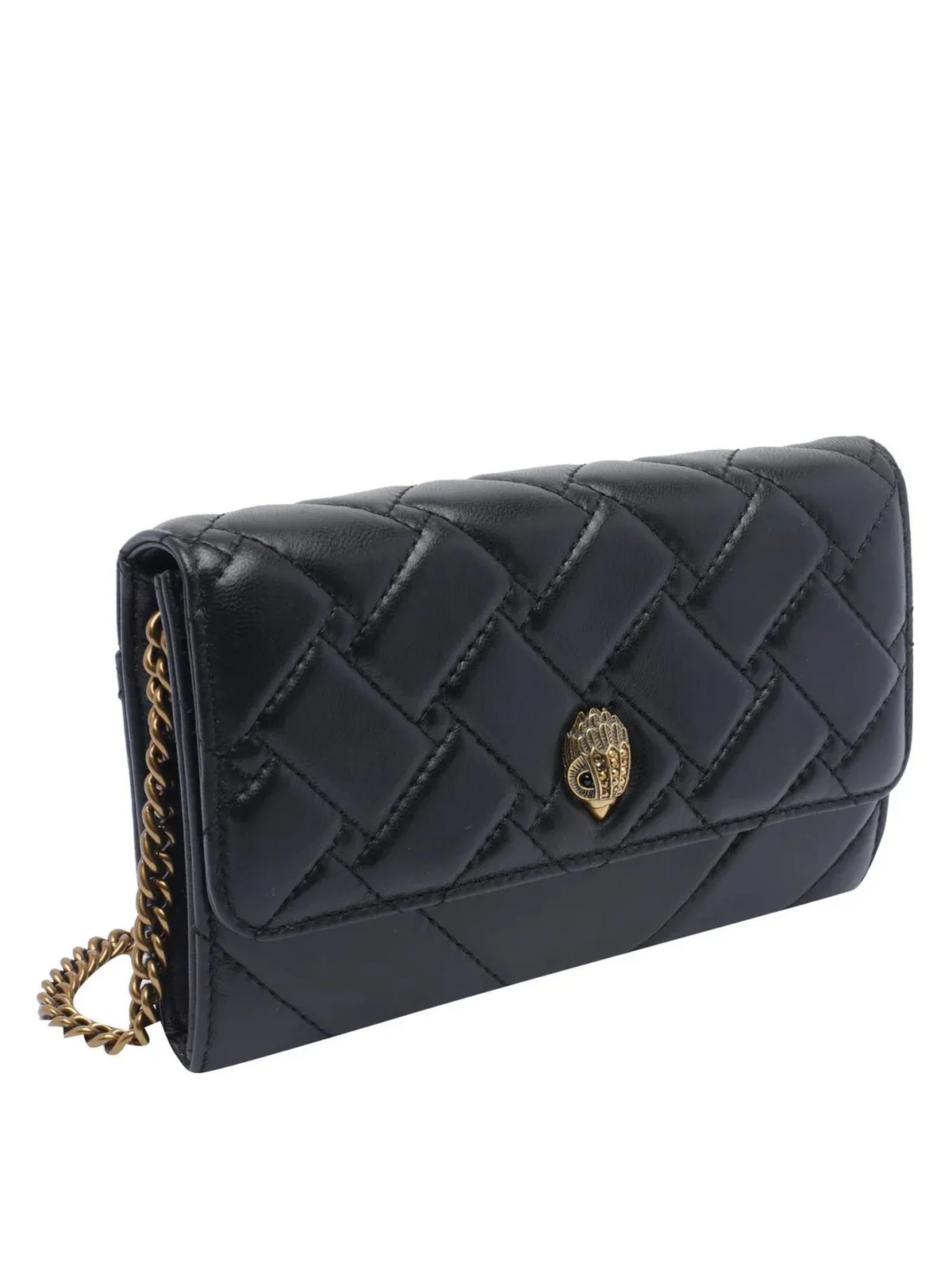 KURT GEIGER Borsa Donna KENSINGTON CHAIN WALLET 0648300109 BLACK BLACK - Image 2