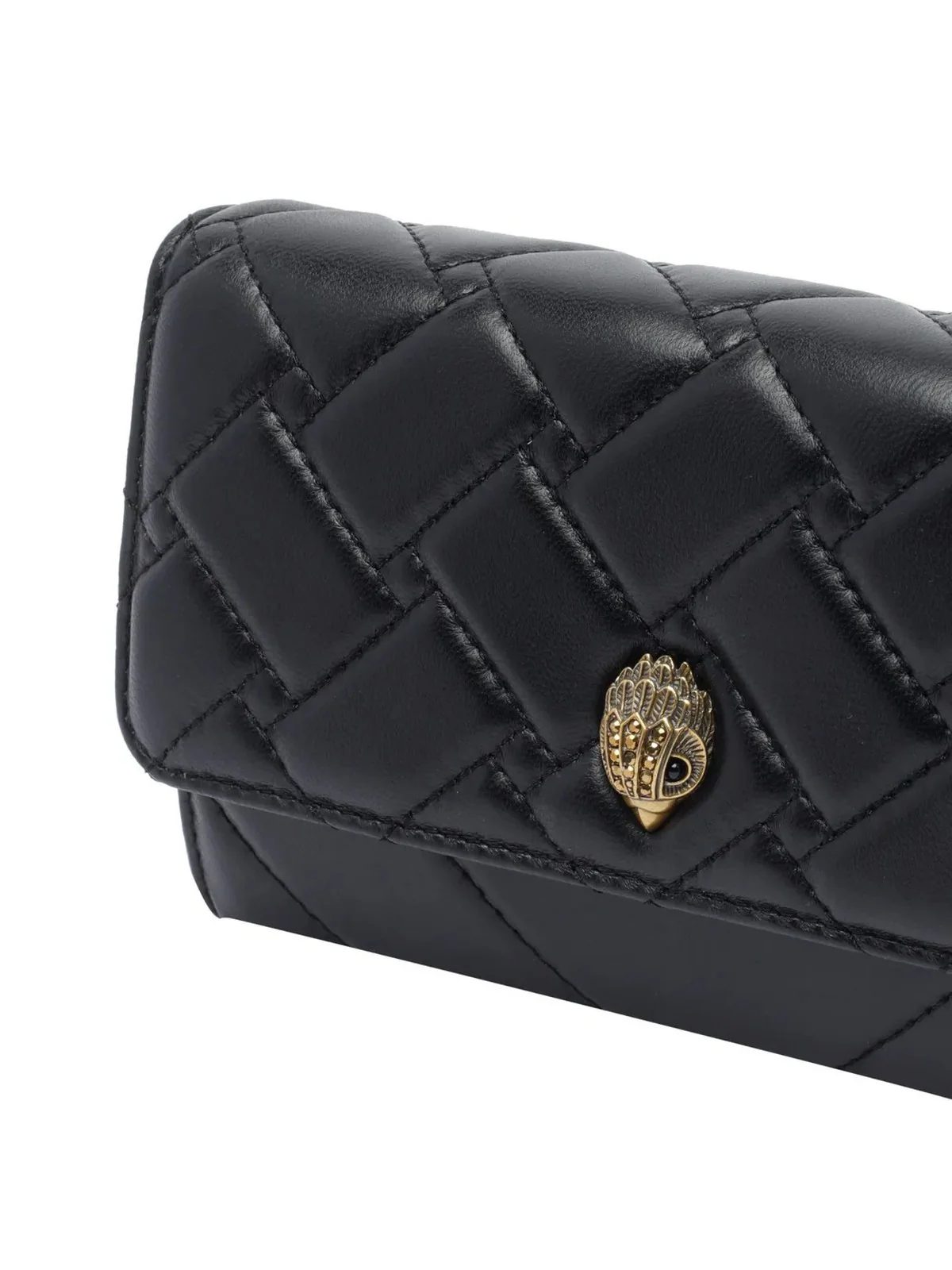 KURT GEIGER Borsa Donna KENSINGTON CHAIN WALLET 0648300109 BLACK BLACK - Image 4
