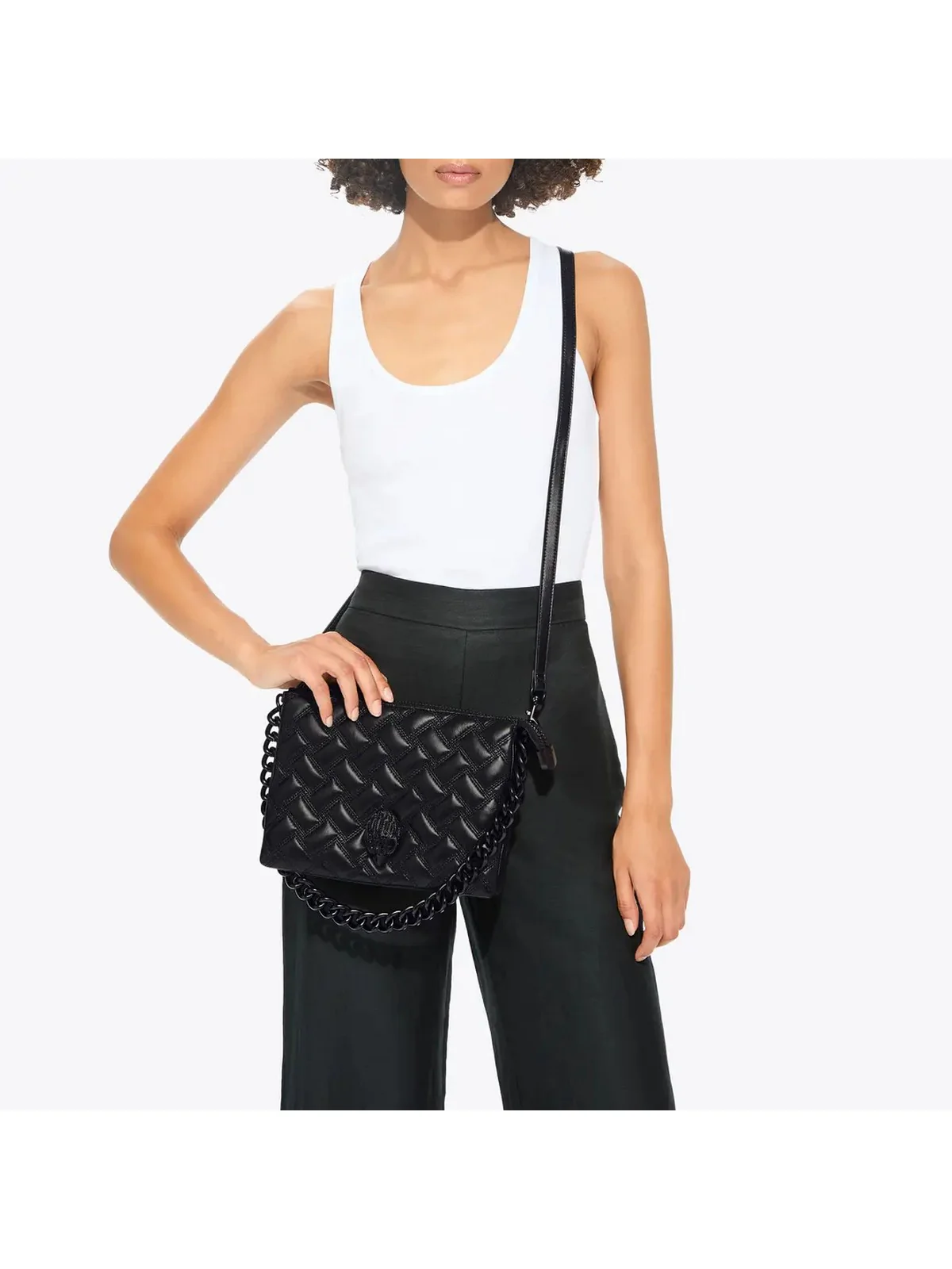 KURT GEIGER Borsa Donna KENSINGTON PUFF 3 POUCH D 5013100109 BLACK BLACK - Image 5