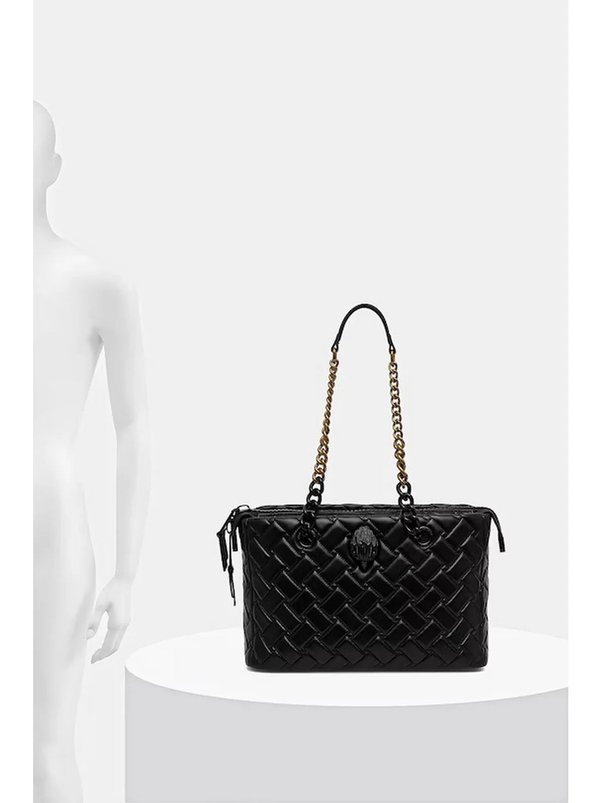 KURT GEIGER Borsa Donna KENSINGTON SH KURT DR 5018800109 BLACK BLACK - Image 6