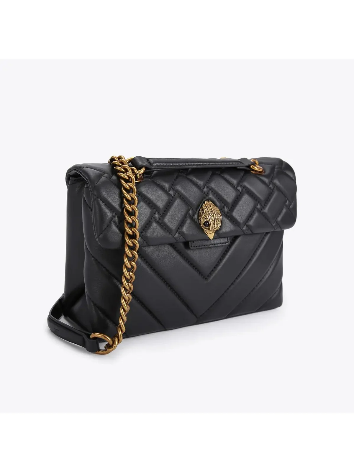 KURT GEIGER Borsa Donna LEATHER KENSINGTON X BAG 1470400109 BLACK BLACK - Image 3