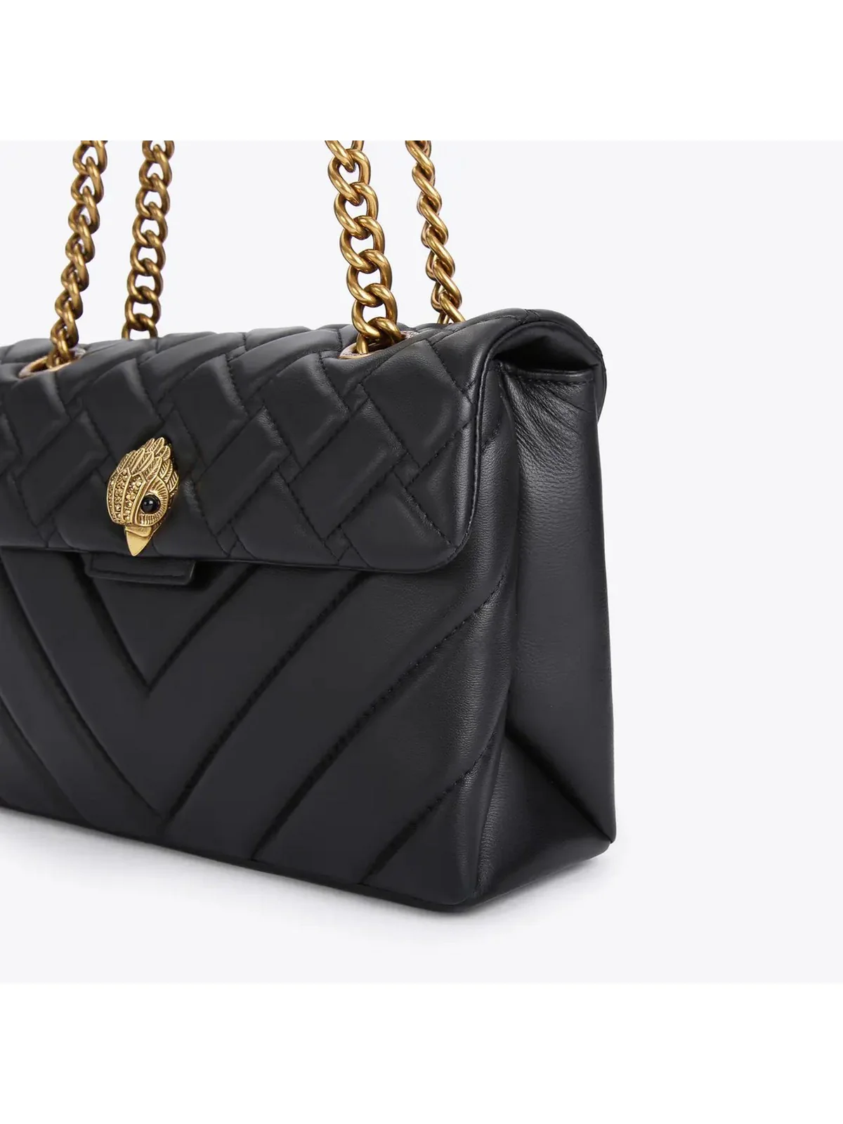 KURT GEIGER Borsa Donna LEATHER KENSINGTON X BAG 1470400109 BLACK BLACK - Image 6