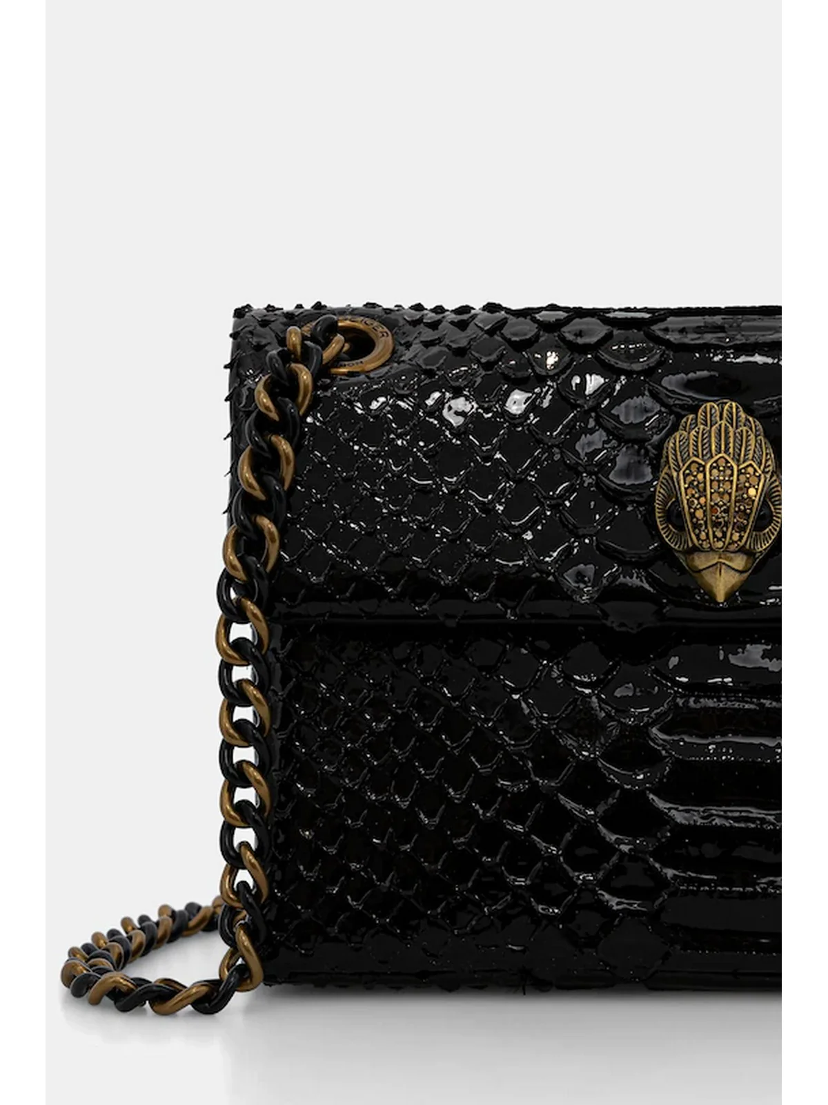 KURT GEIGER Borsa Donna LEATHER MINI KENSINGTON 5017300719 BLACK BLACK - Image 4