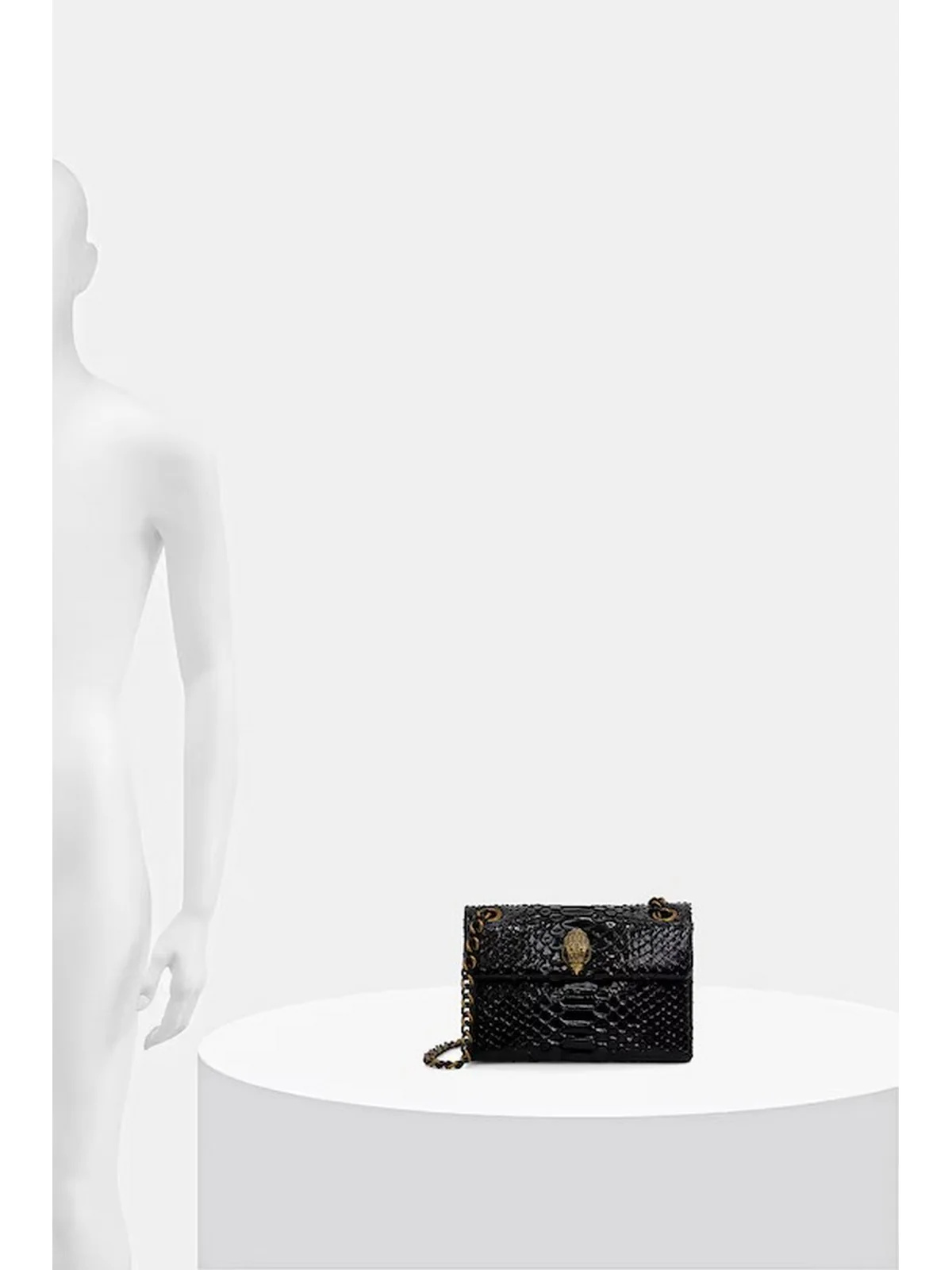 KURT GEIGER Borsa Donna LEATHER MINI KENSINGTON 5017300719 BLACK BLACK - Image 6