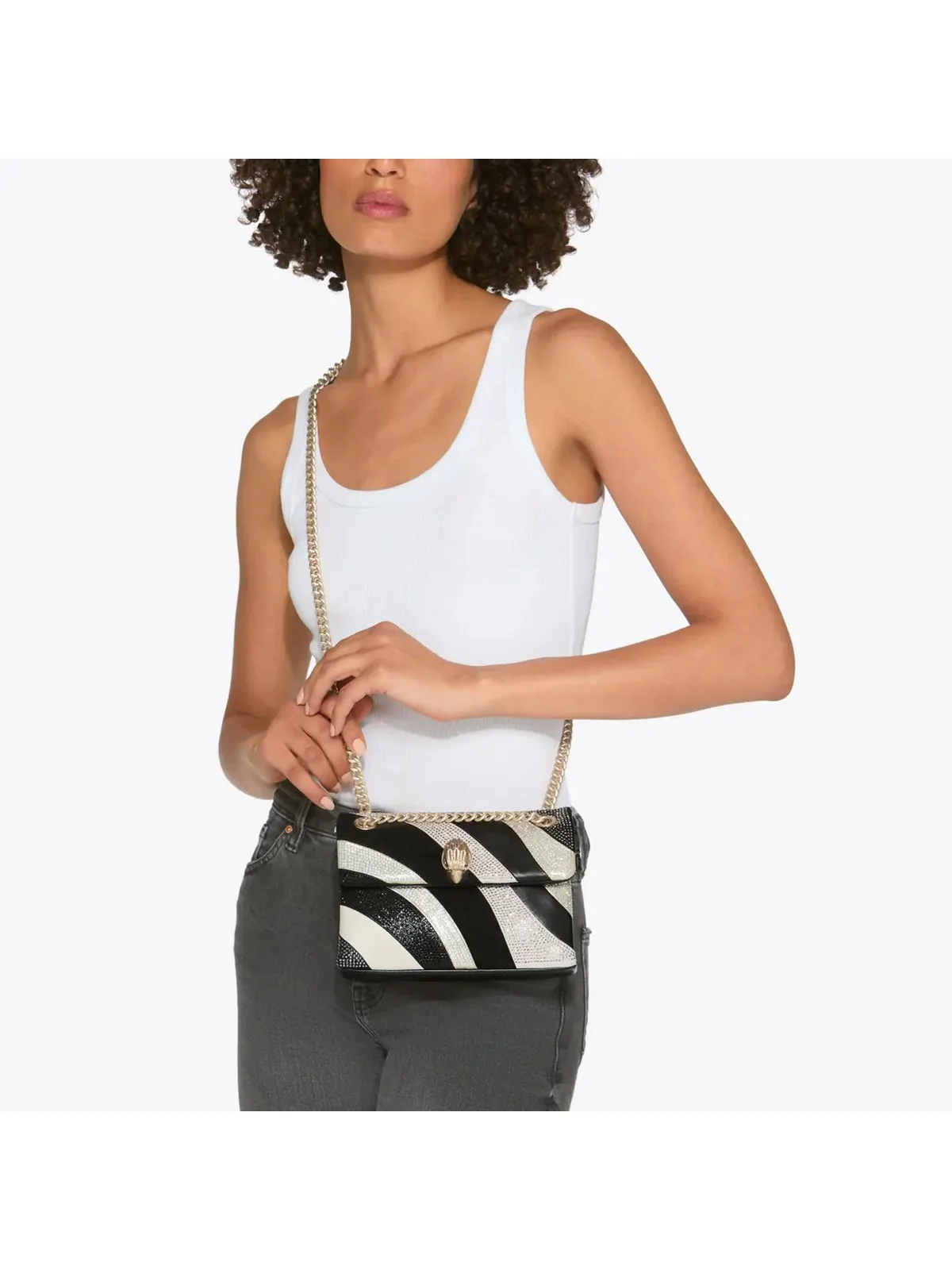 KURT GEIGER Borsa Donna MINI KENSINGTON BAG 4374309189 BLK/OTHER BLK/OTHER - Image 4