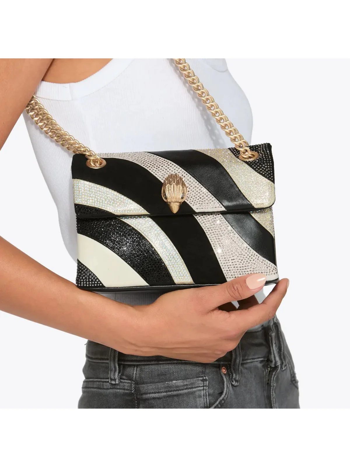 KURT GEIGER Borsa Donna MINI KENSINGTON BAG 4374309189 BLK/OTHER BLK/OTHER - Image 5