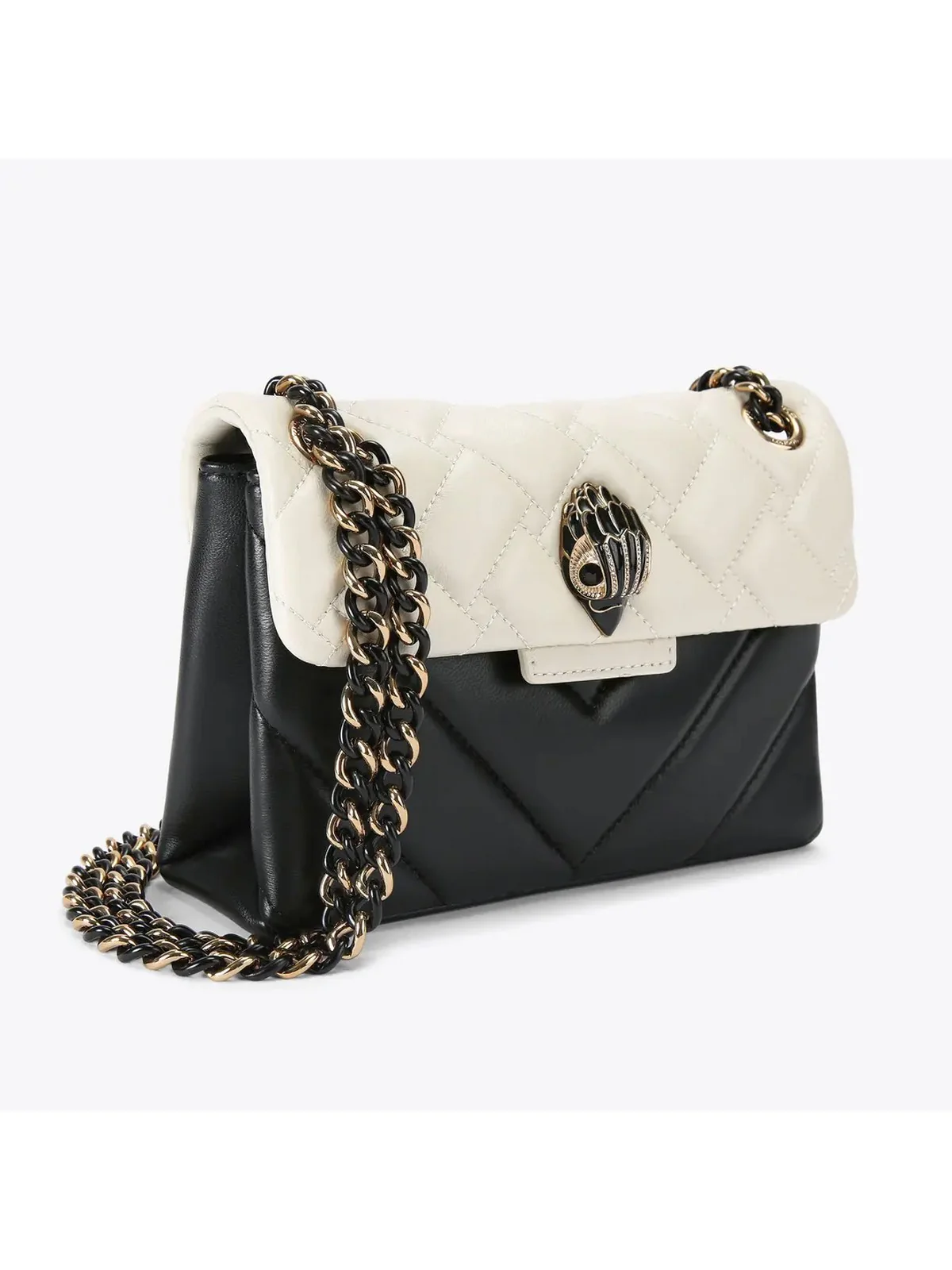 KURT GEIGER Borsa Donna MINI KENSINGTON BAG E 2723201109 BLK/WHITE BLK/WHITE - Image 3