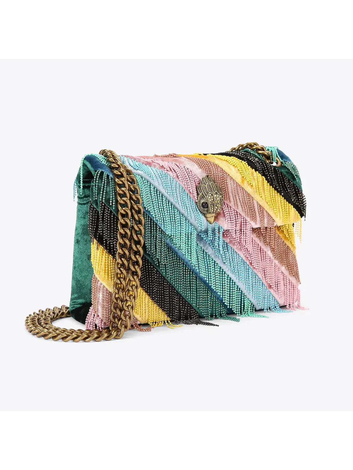 KURT GEIGER Borsa Donna MINI KENSINGTON FRINGES 5017899789 OTHER MULTICOLOR - Image 2
