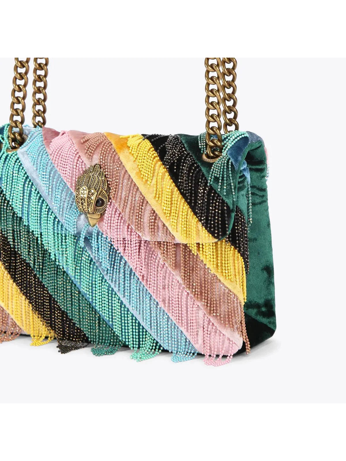 KURT GEIGER Borsa Donna MINI KENSINGTON FRINGES 5017899789 OTHER MULTICOLOR - Image 5