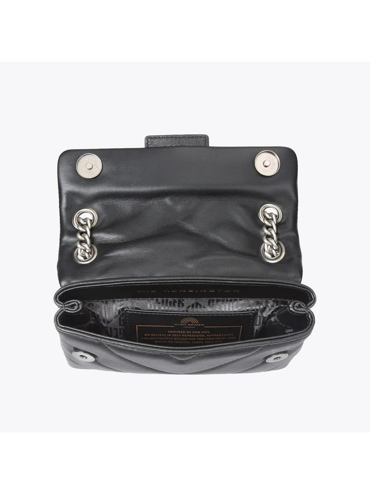KURT GEIGER Borsa Donna MINI KENSINGTON X BAG 1470800109 BLACK BLACK - Image 3