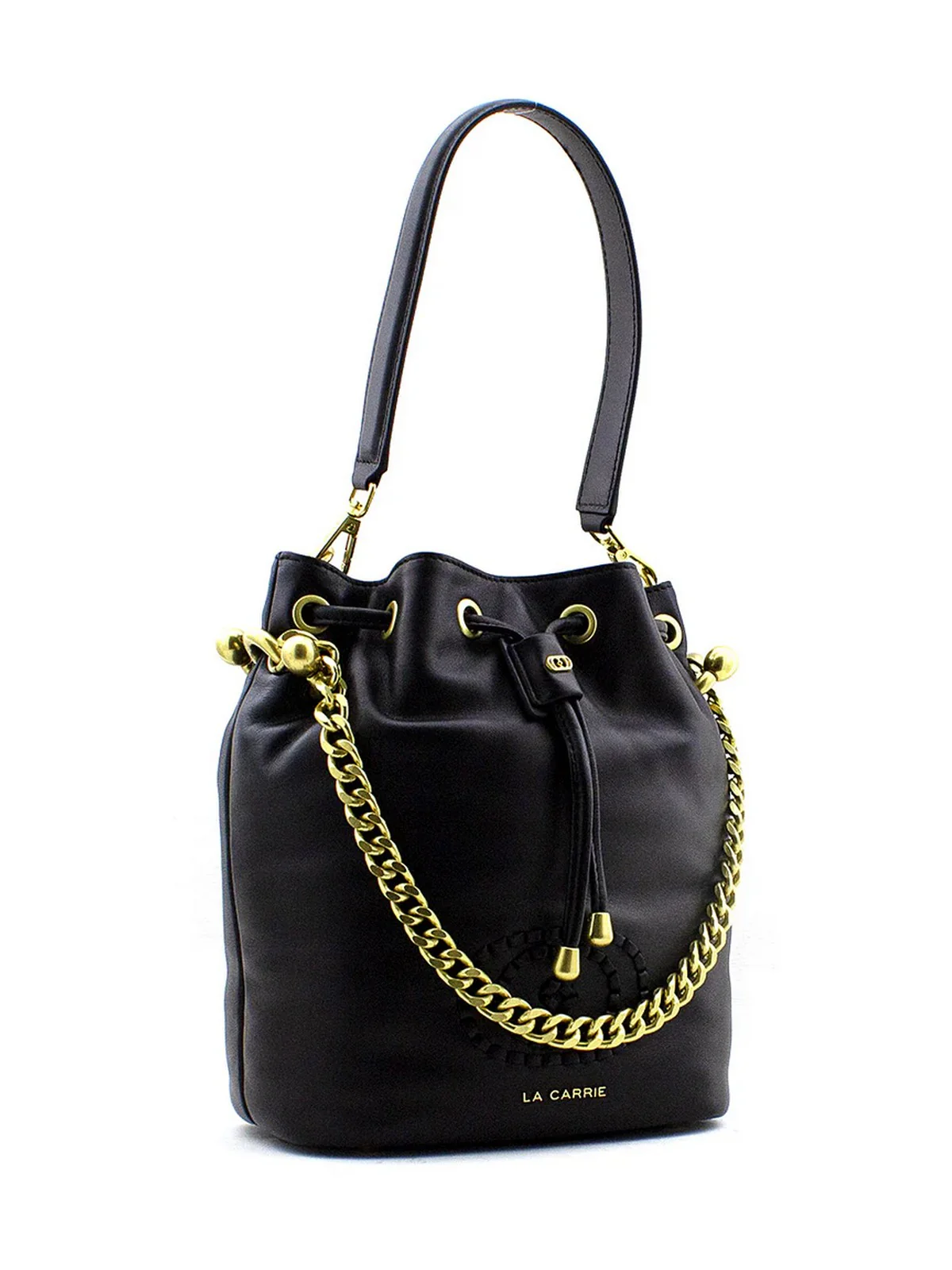 LA CARRIE Borsa Donna 142P-MA-128-LEA BLA Nero - Image 2