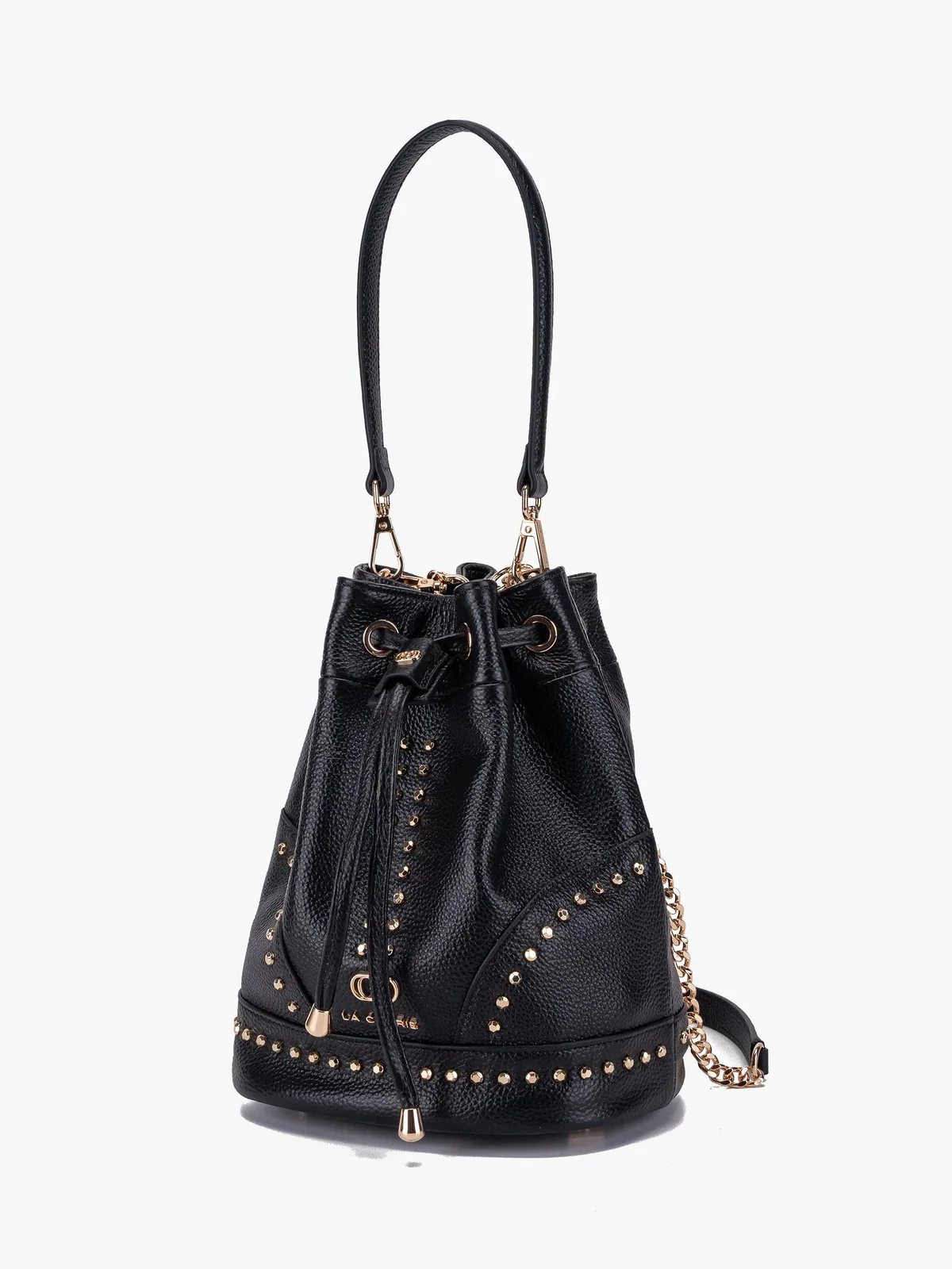 LA CARRIE Borsa Donna FRIVOLOUS BUCKET TUMBLED LEATHER 151P-MB-18-TBL BLA Nero - Image 2