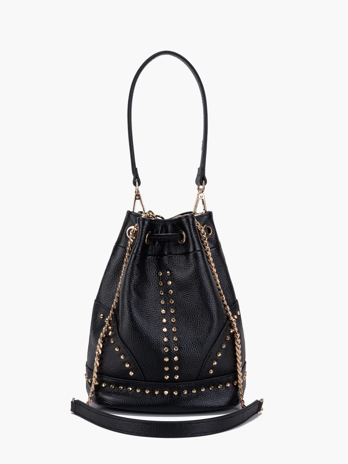 LA CARRIE Borsa Donna FRIVOLOUS BUCKET TUMBLED LEATHER 151P-MB-18-TBL BLA Nero - Image 3