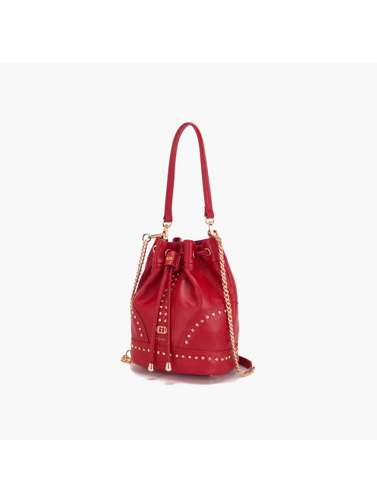 LA CARRIE Borsa Donna FRIVOLOUS BUCKET TUMBLED LEATHER 151P-MB-18 TBL/RED Rosso - Image 3