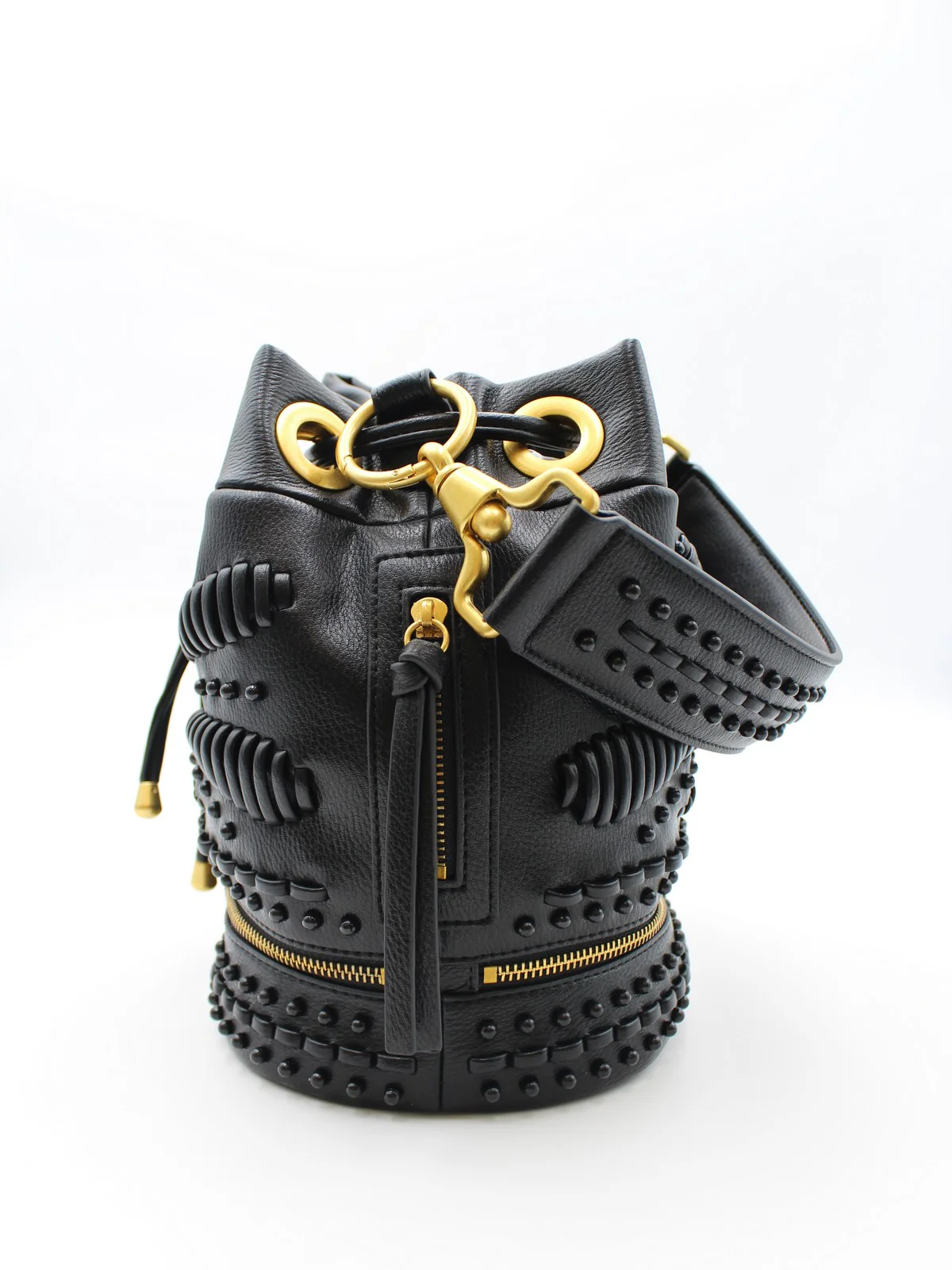 LA CARRIE Borsa Donna GIPSY BUCKET SYNT. TUMBLED 151M-EM-115 TBS/BLA Nero - Image 2