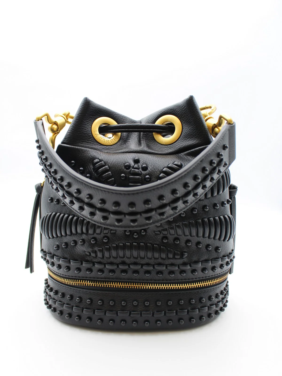 LA CARRIE Borsa Donna GIPSY BUCKET SYNT. TUMBLED 151M-EM-115 TBS/BLA Nero - Image 3
