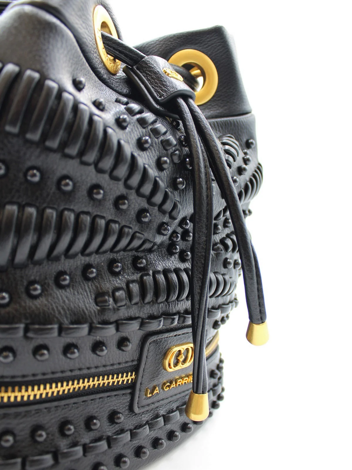 LA CARRIE Borsa Donna GIPSY BUCKET SYNT. TUMBLED 151M-EM-115 TBS/BLA Nero - Image 5