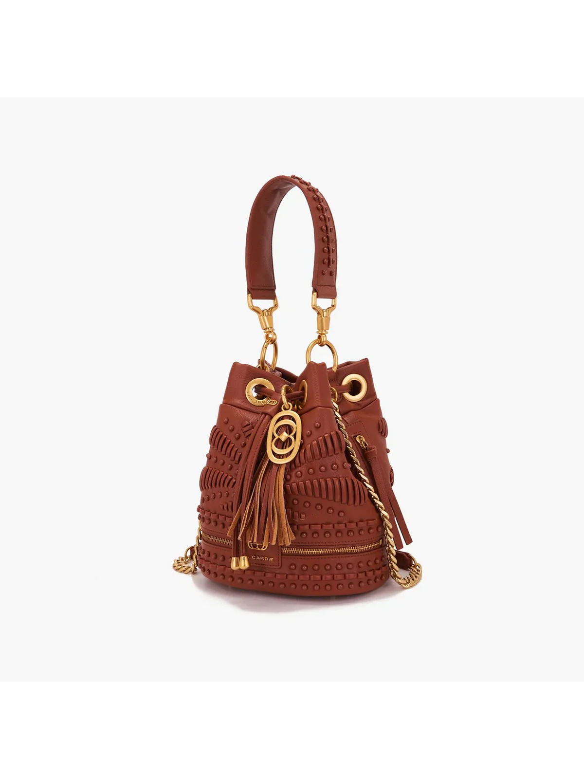 LA CARRIE Borsa Donna GIPSY BUCKET SYNT. TUMBLED 151M-EM-115 TBS/CUO Marrone - Image 2