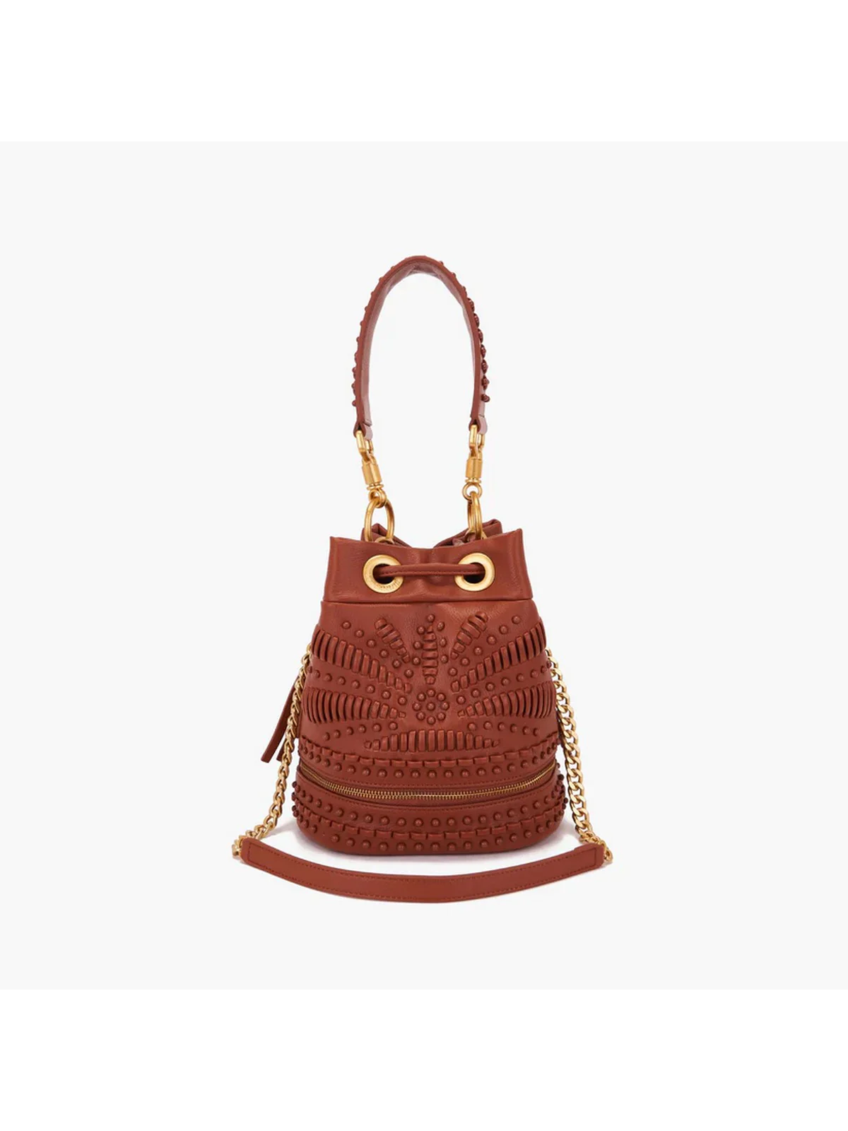 LA CARRIE Borsa Donna GIPSY BUCKET SYNT. TUMBLED 151M-EM-115 TBS/CUO Marrone - Image 3