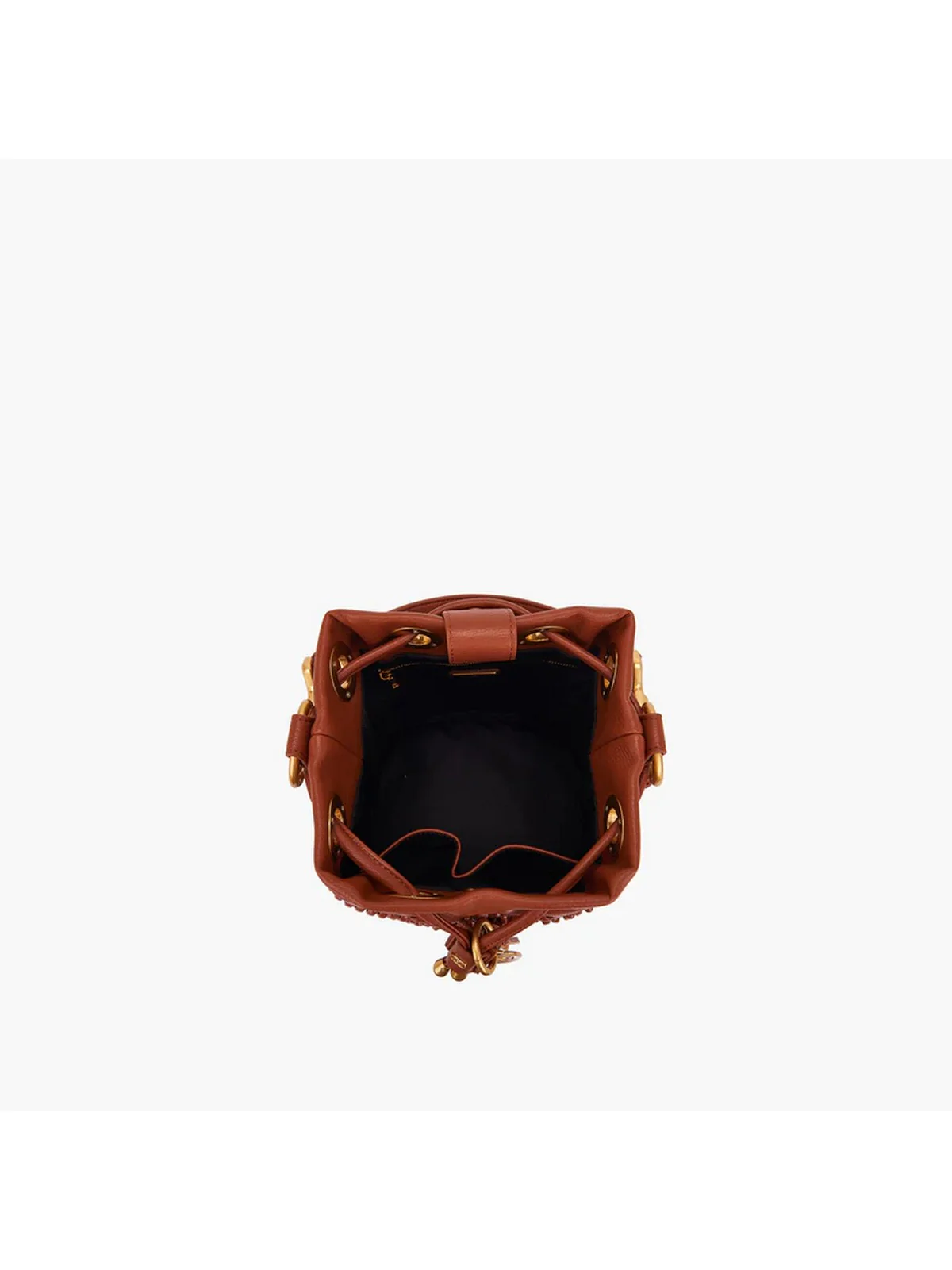 LA CARRIE Borsa Donna GIPSY BUCKET SYNT. TUMBLED 151M-EM-115 TBS/CUO Marrone - Image 4