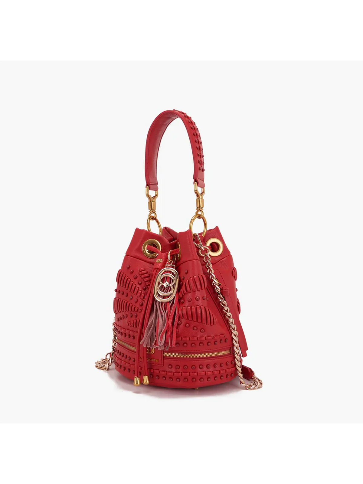 LA CARRIE Borsa Donna GIPSY BUCKET SYNT. TUMBLED 151M-EM-115 TBS/RED Rosso - Image 2