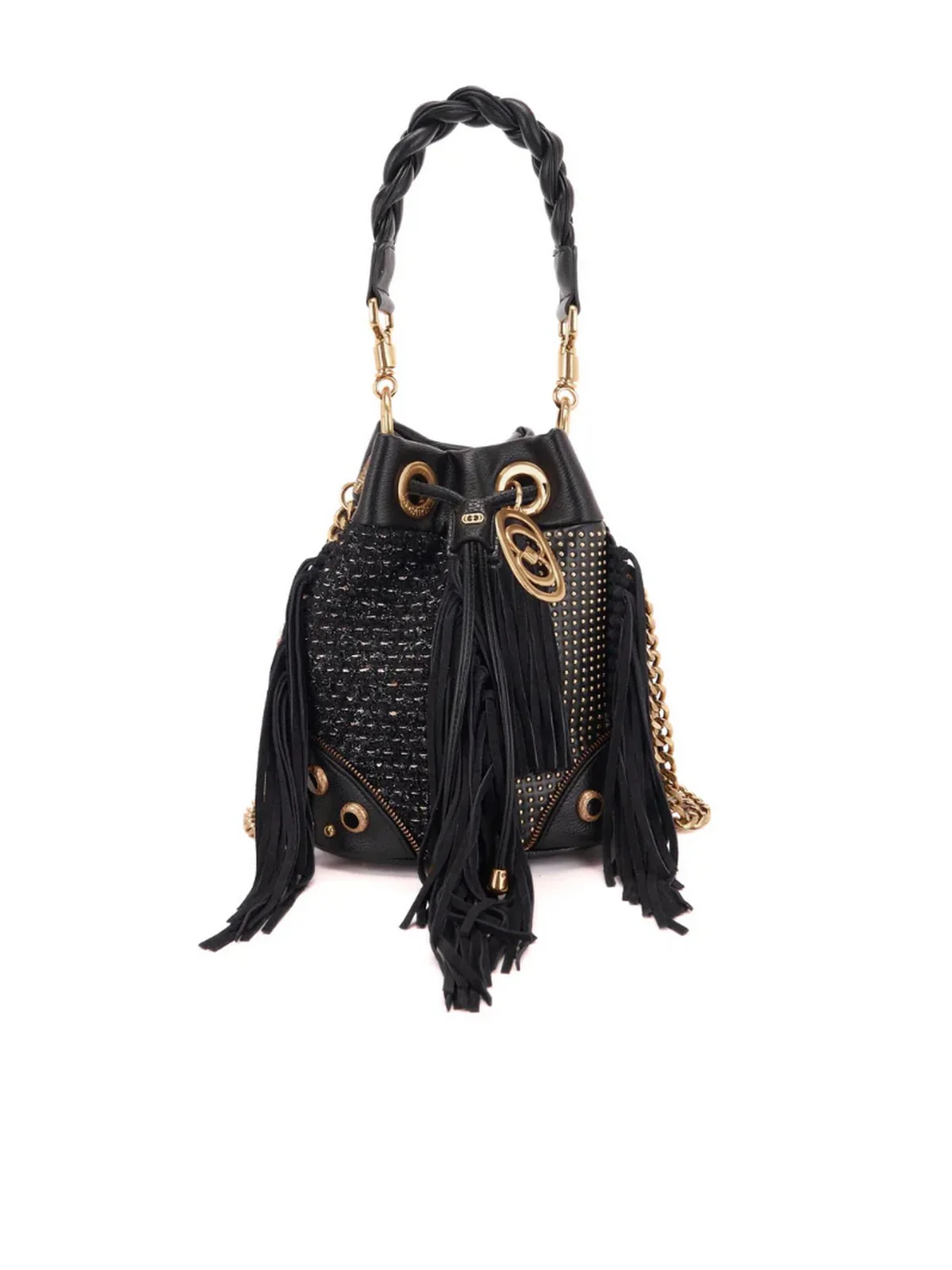 LA CARRIE Borsa Donna LEGACY BUCKET SYNT./CLOTH/RAPH. 151M-EM-119-SCR MUB Nero - Image 4