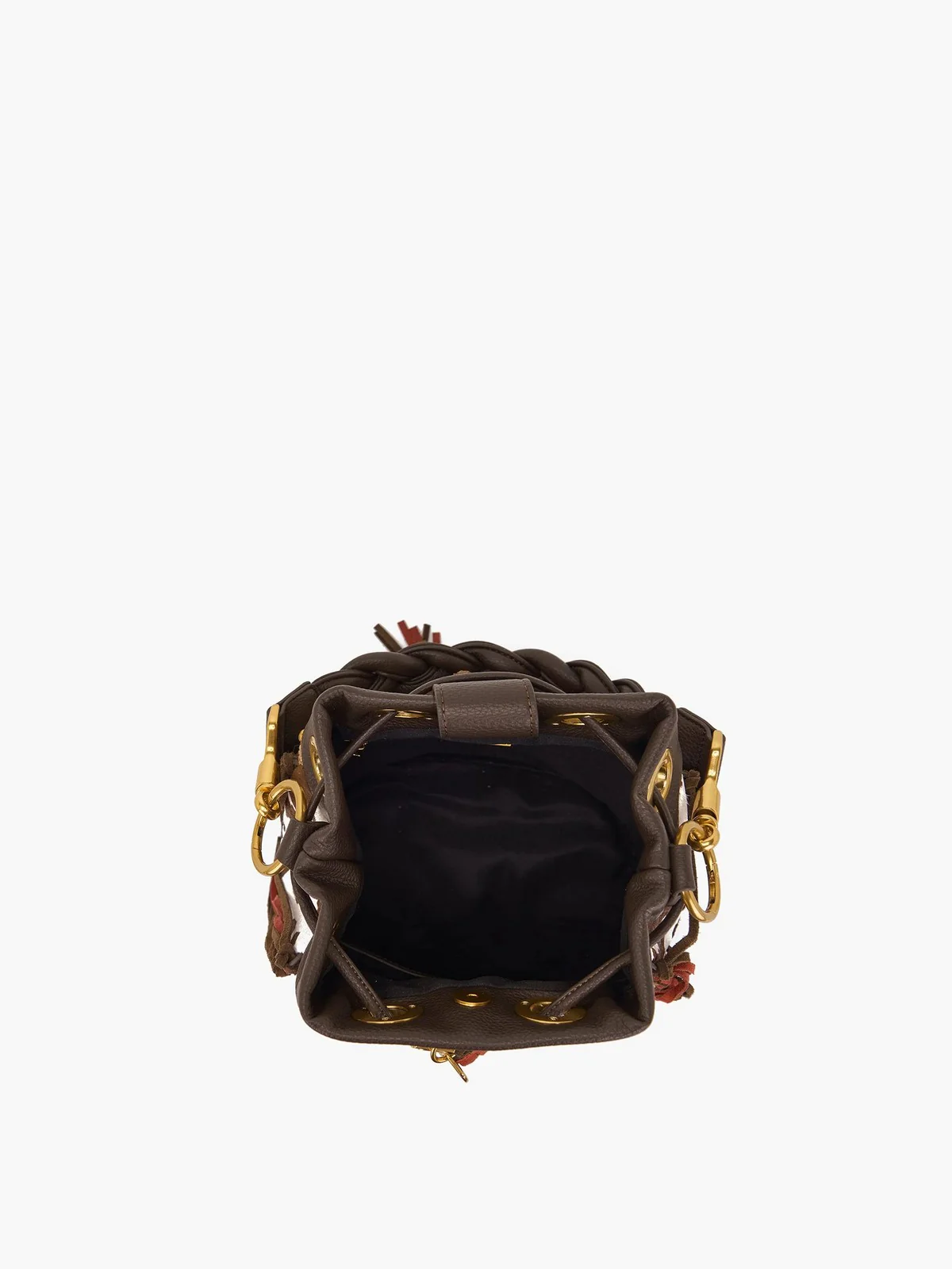 LA CARRIE Borsa Donna LEGACY BUCKET SYNT./HOR./RAPH. 151M-EM-118-SHR MUBR Marrone - Image 5