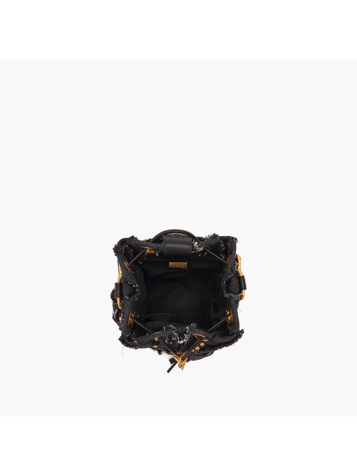 LA CARRIE Borsa Donna MIRROR V BUCKET SYNTH.+CLOTH 151C-EM-908 SCO/BLA Nero - Image 3
